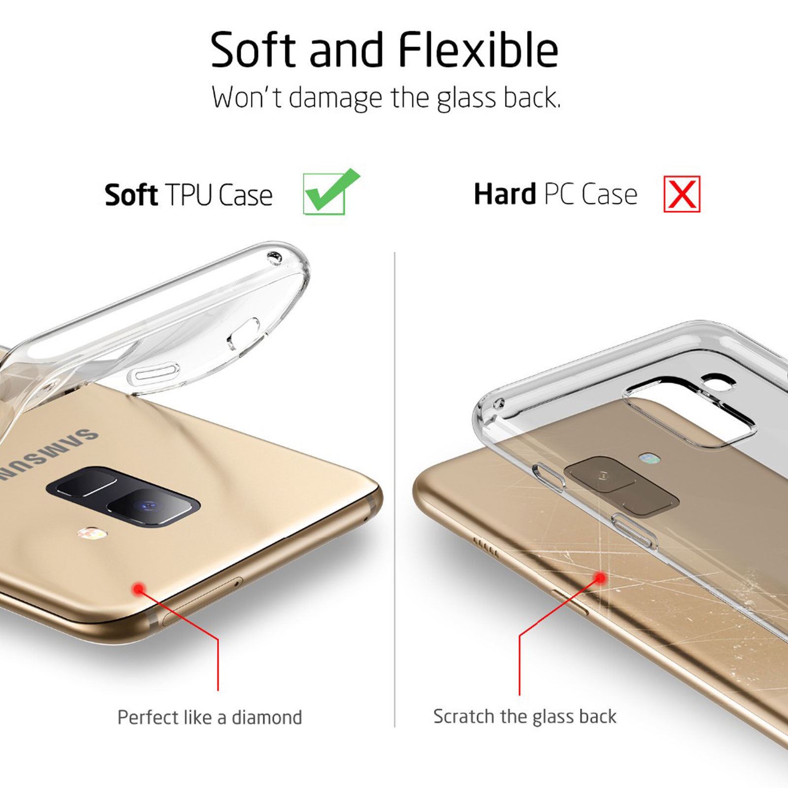 thumbnail 132 - For Samsung Galaxy S7 S8 S9 Case Shockproof Silicone Protective Clear Gel Cover