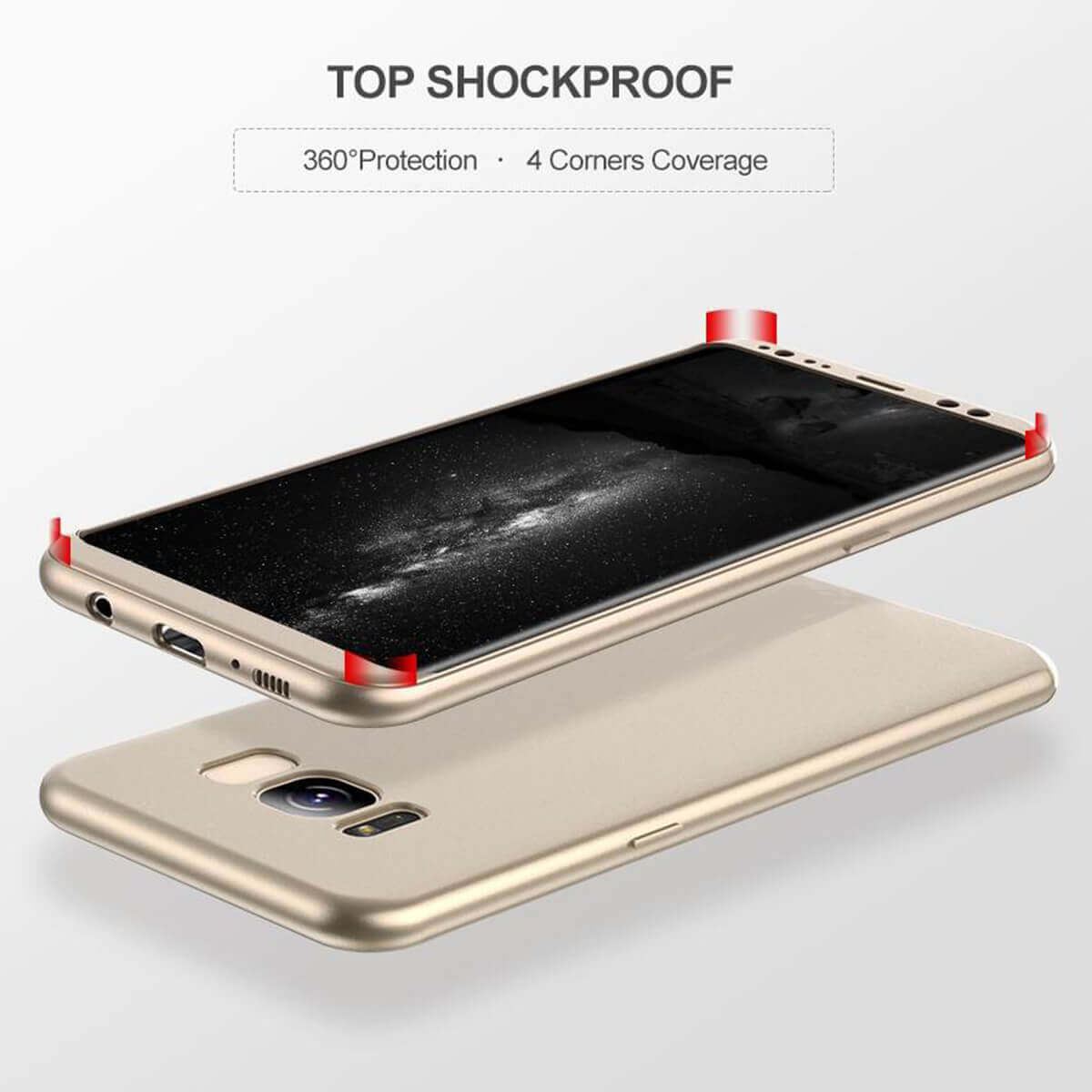 thumbnail 52 - New ShockProof Hybrid 360 TPU Thin Case Cover For Samsung Galaxy S7 edge S8 S9 +
