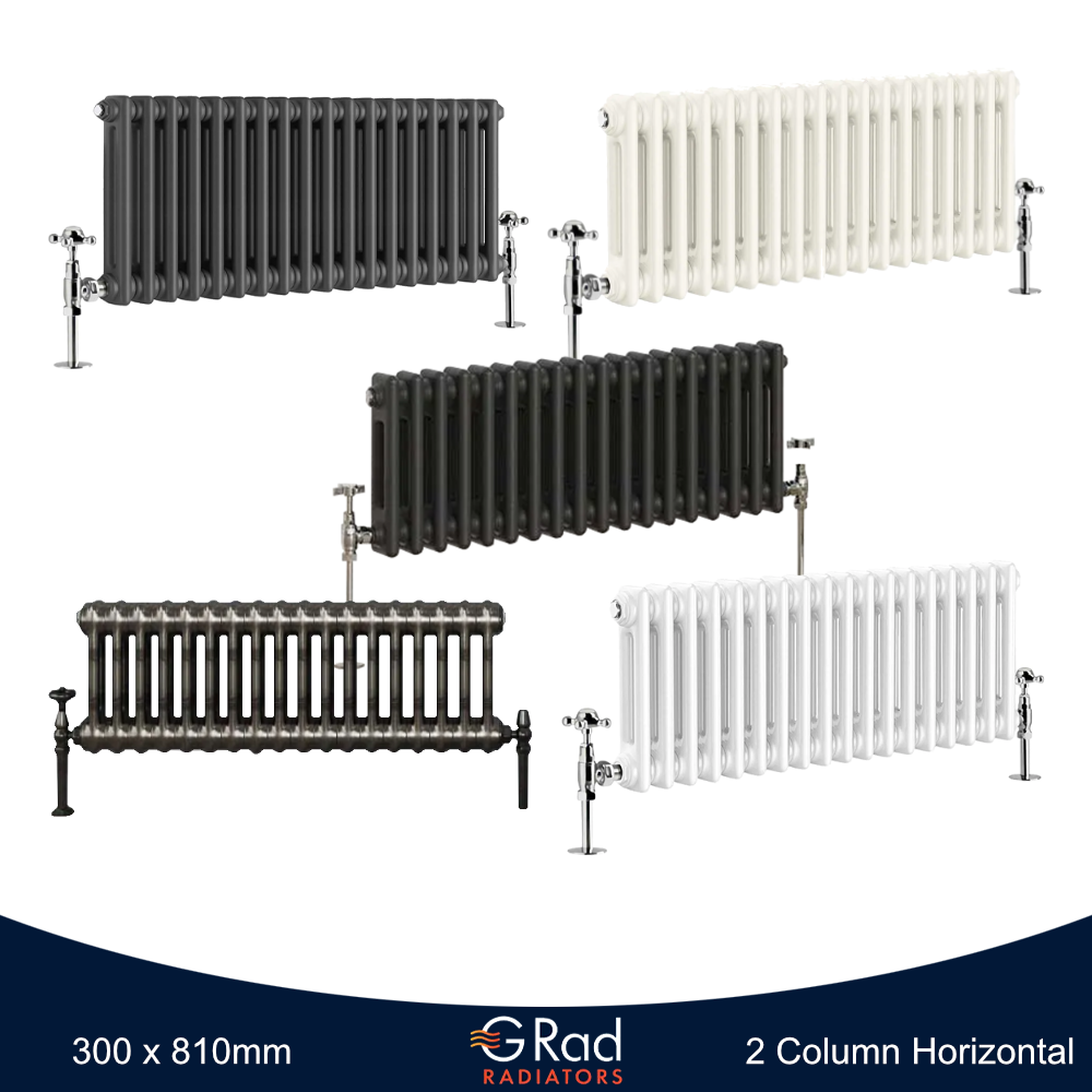 Horizontal Vertical Radiator Triple Double Column Cast Iron Style Heating G-Rad - Picture 6 of 45