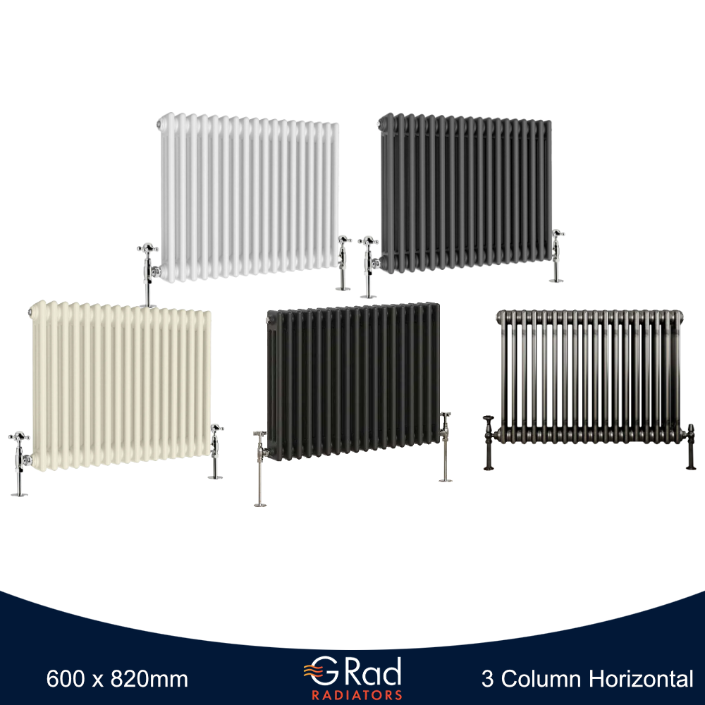 Horizontal Vertical Radiator Triple Double Column Cast Iron Style Heating G-Rad - Picture 19 of 45