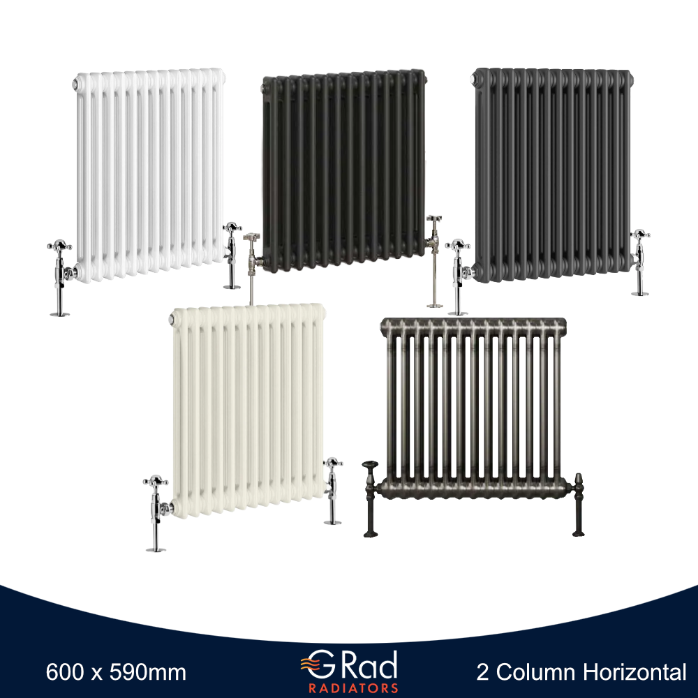 Horizontal Vertical Radiator Triple Double Column Cast Iron Style Heating G-Rad - Picture 16 of 45