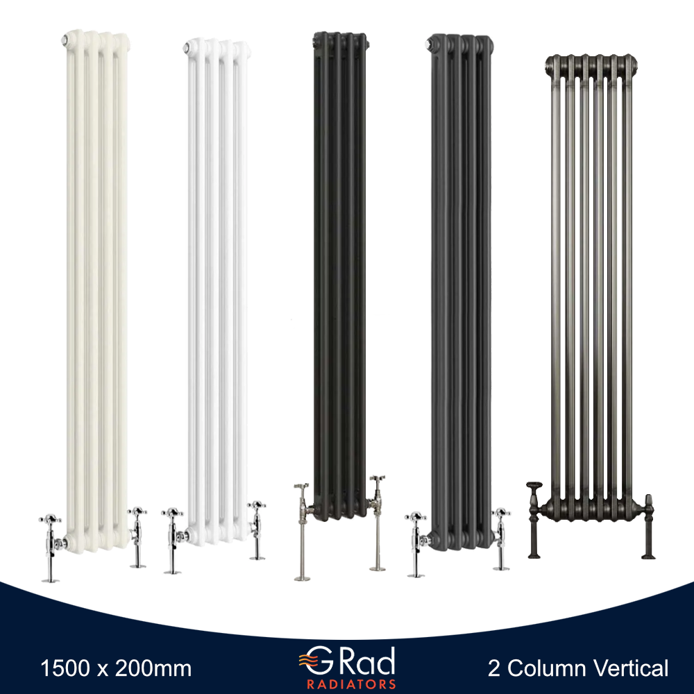Horizontal Vertical Radiator Triple Double Column Cast Iron Style Heating G-Rad - Picture 26 of 45