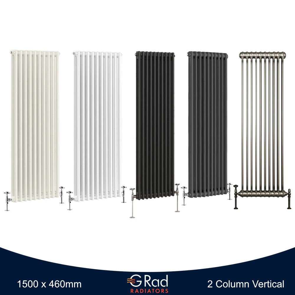Horizontal Vertical Radiator Triple Double Column Cast Iron Style Heating G-Rad - Picture 32 of 45