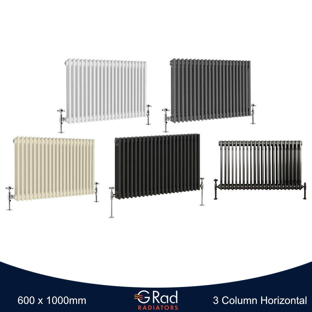 Horizontal Vertical Radiator Triple Double Column Cast Iron Style Heating G-Rad - Picture 21 of 45