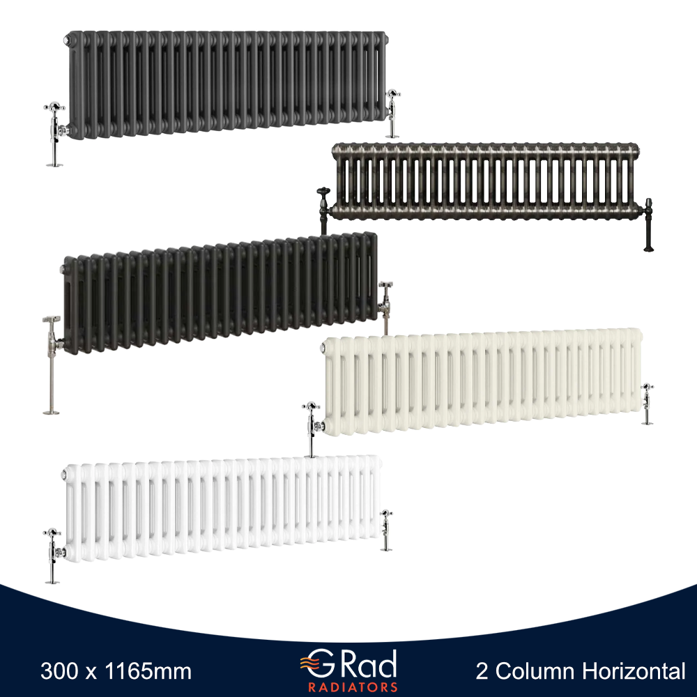 Horizontal Vertical Radiator Triple Double Column Cast Iron Style Heating G-Rad - Picture 10 of 45