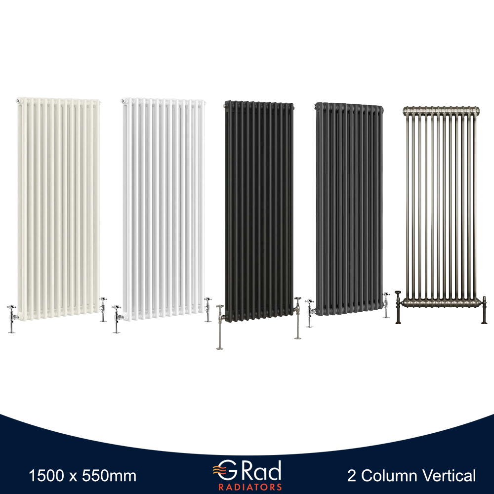 Horizontal Vertical Radiator Triple Double Column Cast Iron Style Heating G-Rad - Picture 34 of 45