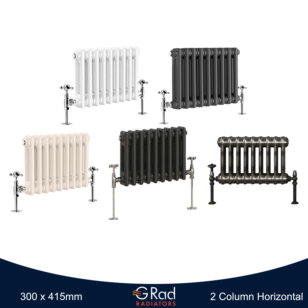 Horizontal Vertical Radiator Triple Double Column Cast Iron Style Heating G-Rad - Picture 2 of 45