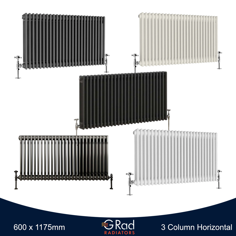 Horizontal Vertical Radiator Triple Double Column Cast Iron Style Heating G-Rad - Picture 23 of 45