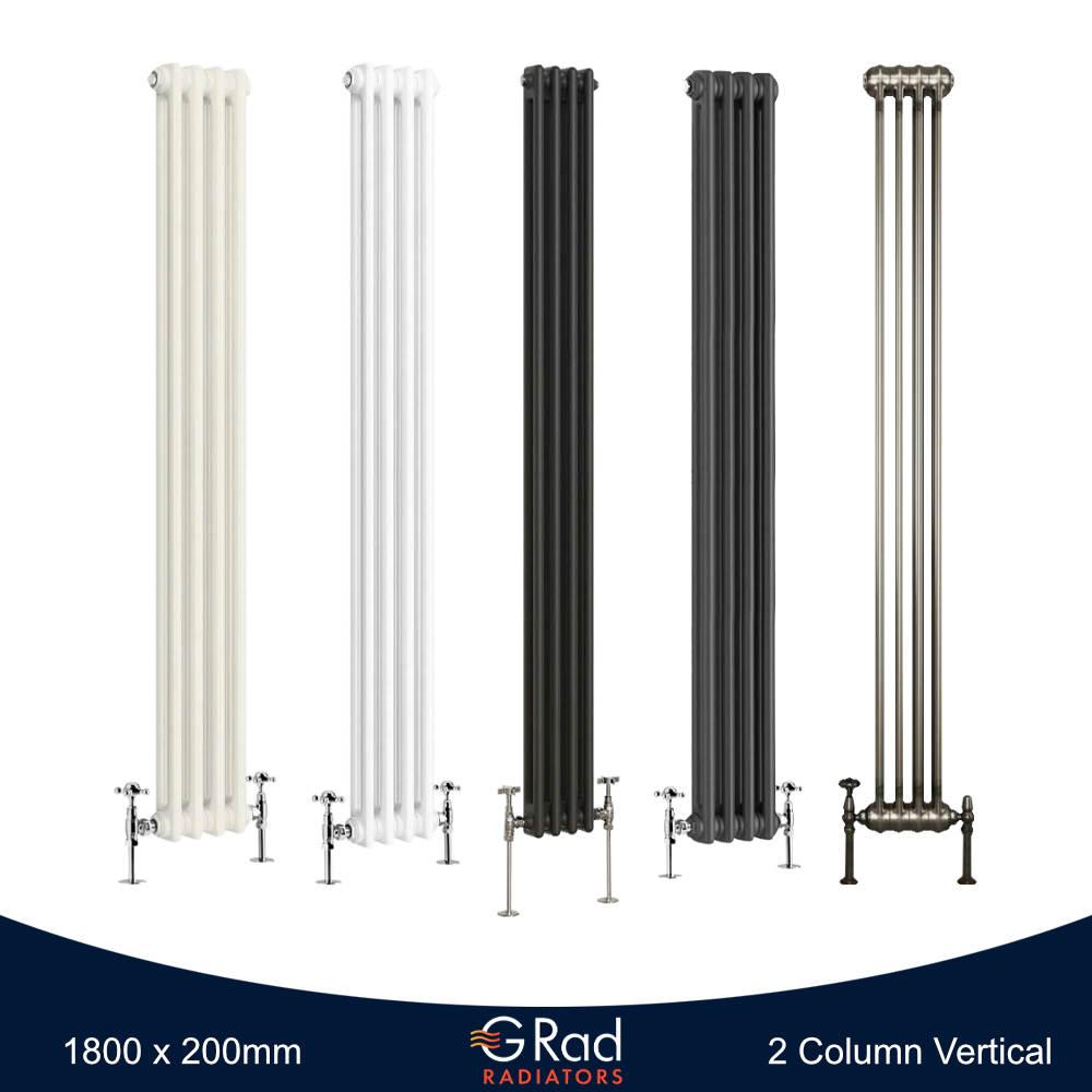 Horizontal Vertical Radiator Triple Double Column Cast Iron Style Heating G-Rad - Picture 36 of 45