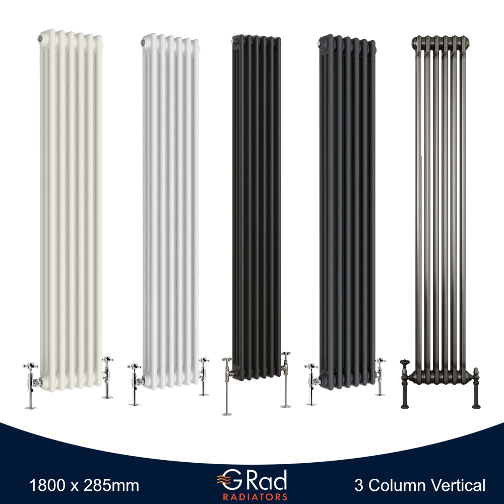 Horizontal Vertical Radiator Triple Double Column Cast Iron Style Heating G-Rad - Picture 39 of 45