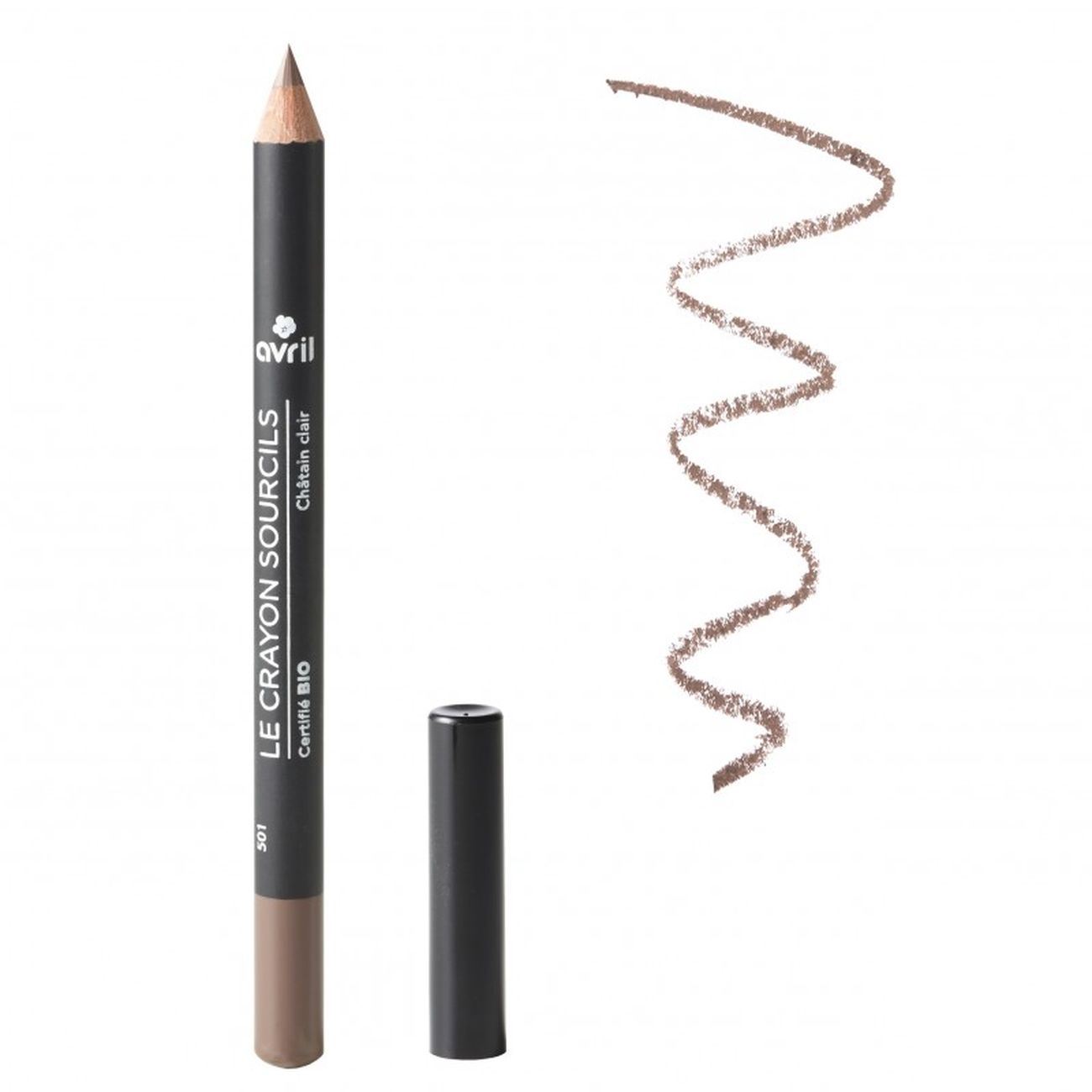 Avril Organic Eyebrow Pencil - Light Brown (Chatain Clair) | eBay