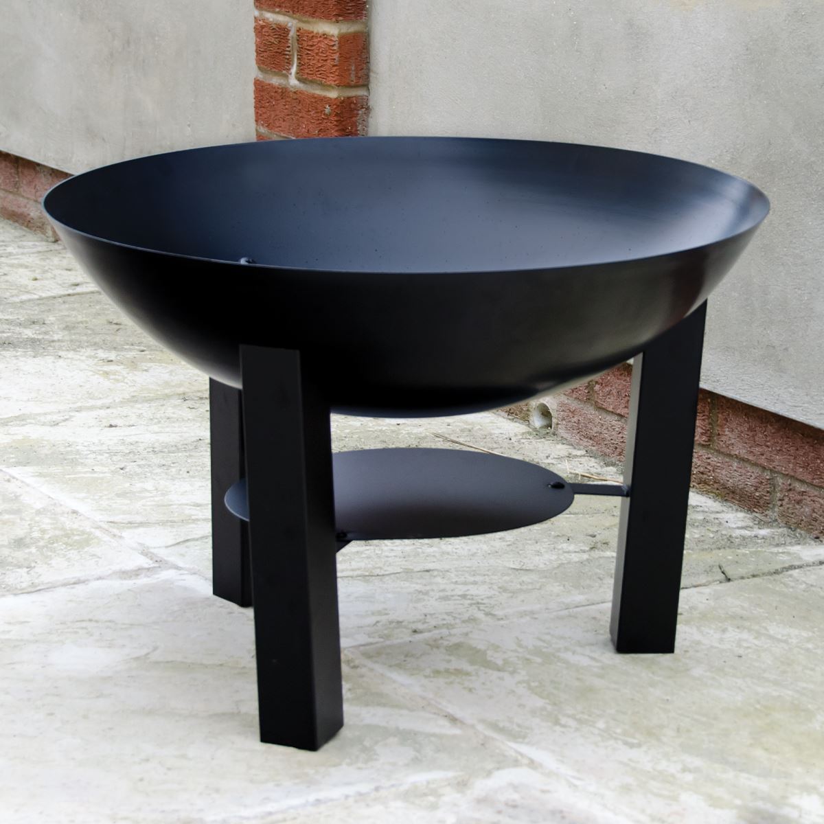 GARDEN FIRE PIT OUTDOOR WOOD LOG BURNER BBQ PATIO HEATER METAL CAMPING