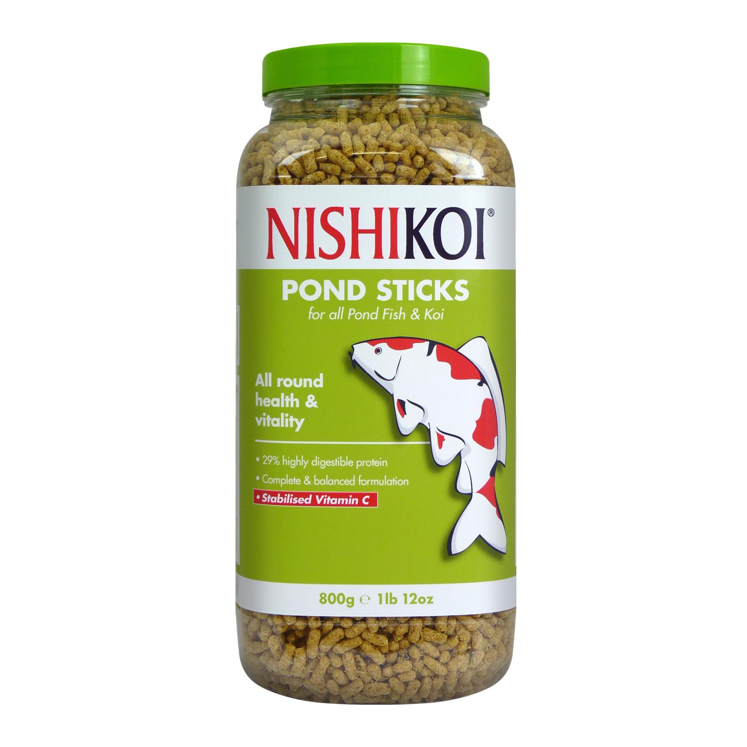 205g 415g 800g 1575g NISHIKOI POND STICKS FLOATING KOI FISH FOOD GOLDFISH HEALTH - Picture 4 of 5