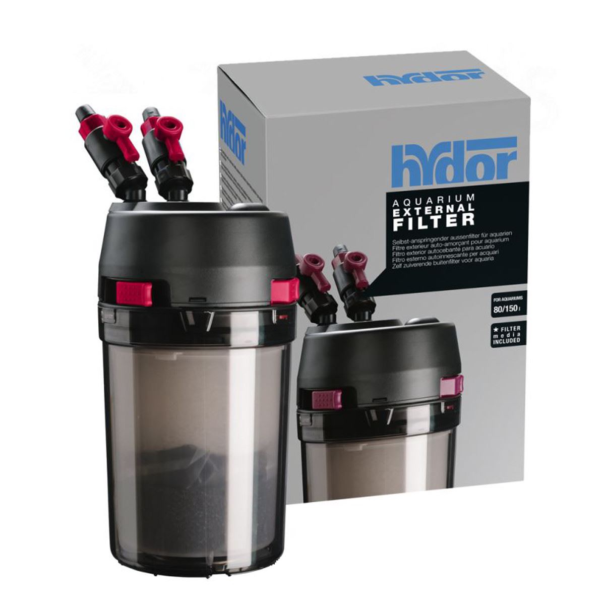 HYDOR EXTERNAL AQUARIUM FILTER PRIME 10 150 LITRE FISH TANK FILTRATION