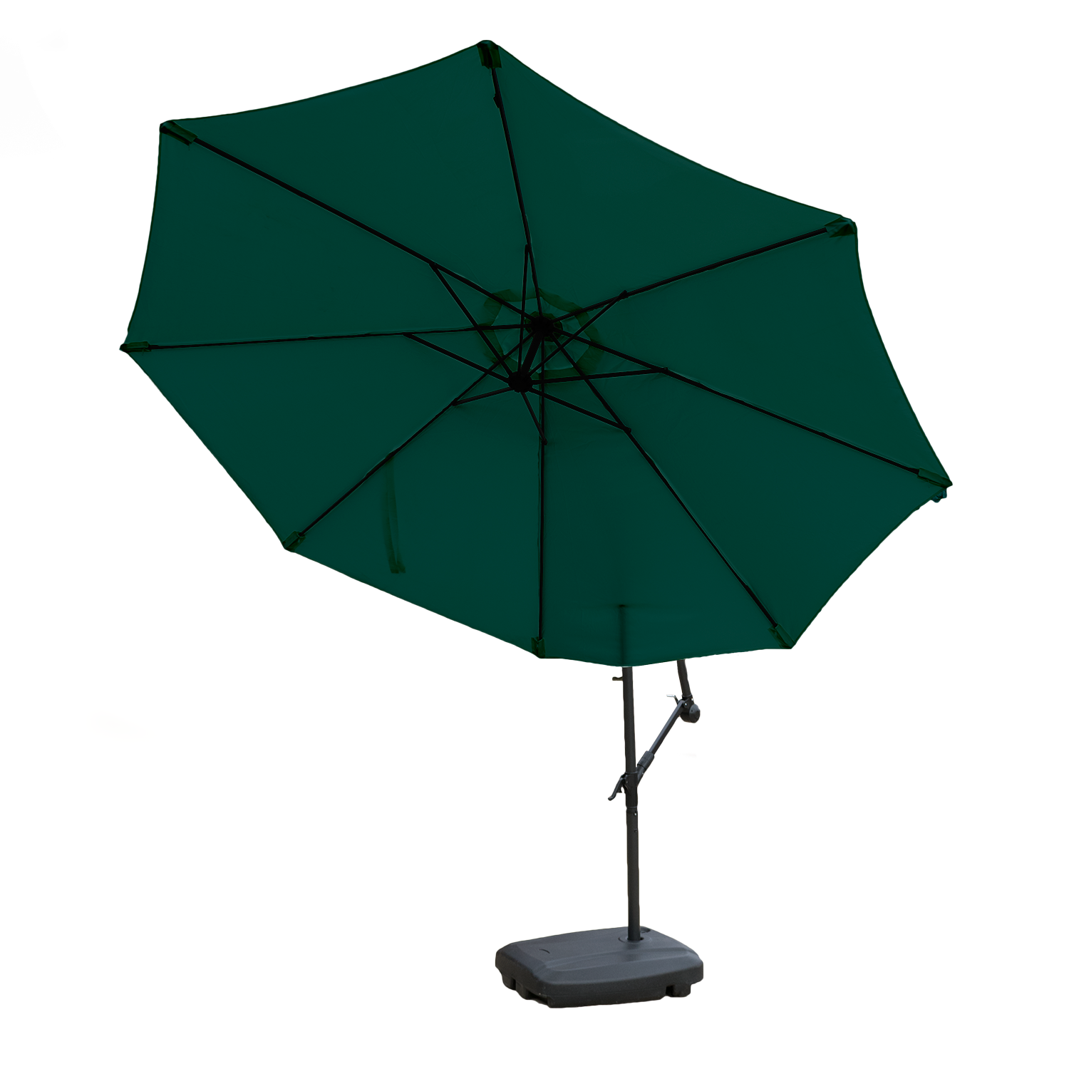 LARGE GARDEN CANTILEVER PARASOL WITH CRANK FOR PATIO SHADE HANGING