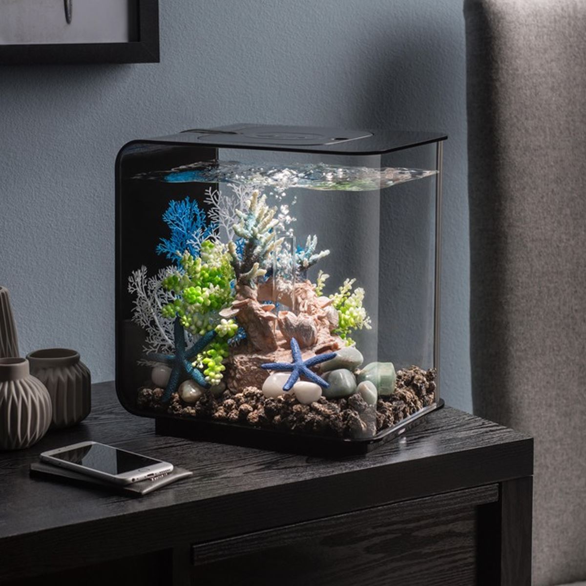 BIORB FLOW AQUARIUM ALL IN ONE FISH TANK KIT WITH FILTER LED LIGHTING