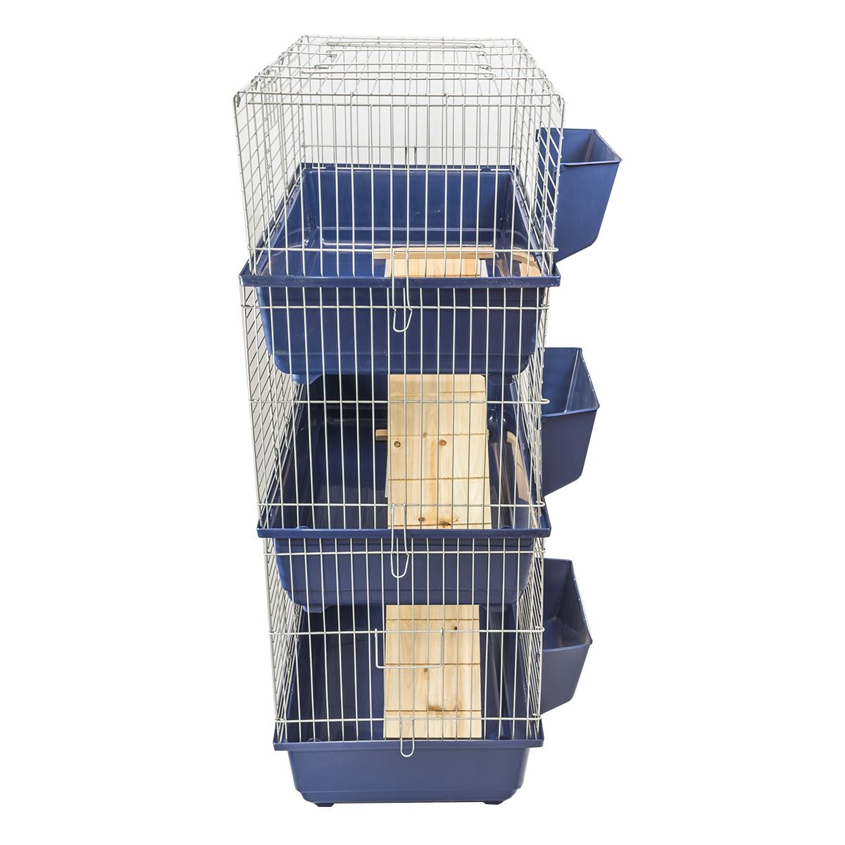 3 TIER TRIPLE LEVEL LARGE INDOOR RABBIT GUINEA PIG CAGE HUTCH RAT ENCLOSURE - Picture 7 of 16