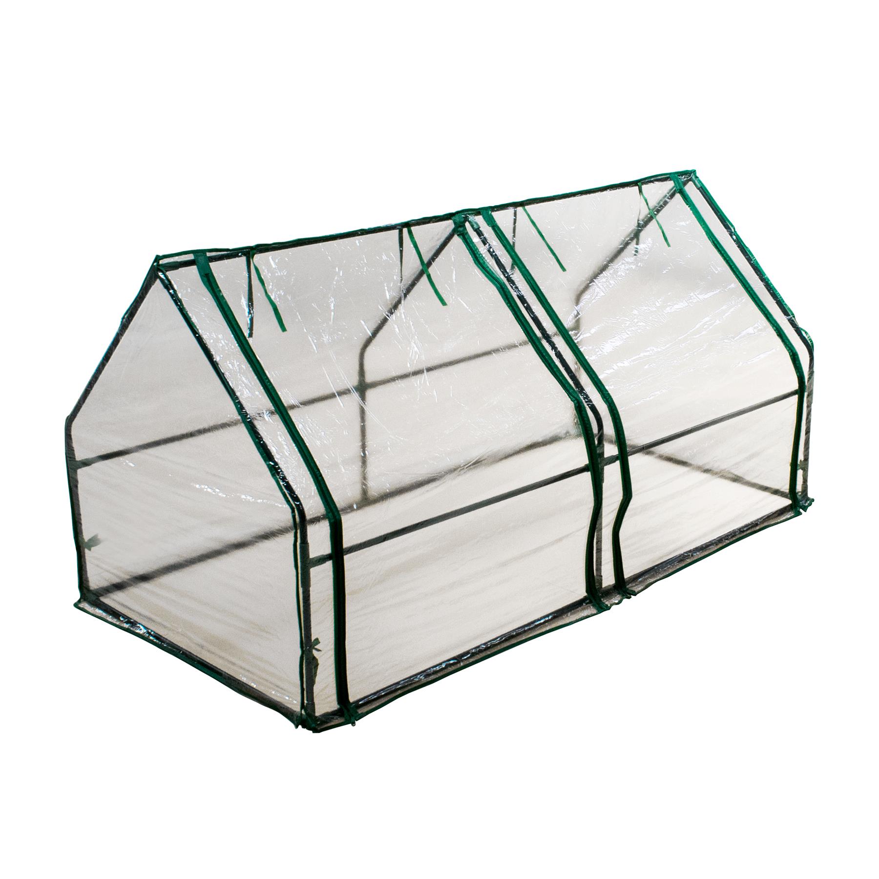 GREENHOUSE WATERPROOF GARDEN GROWHOUSE PLANT SHELVES POLYTUNNEL MINI