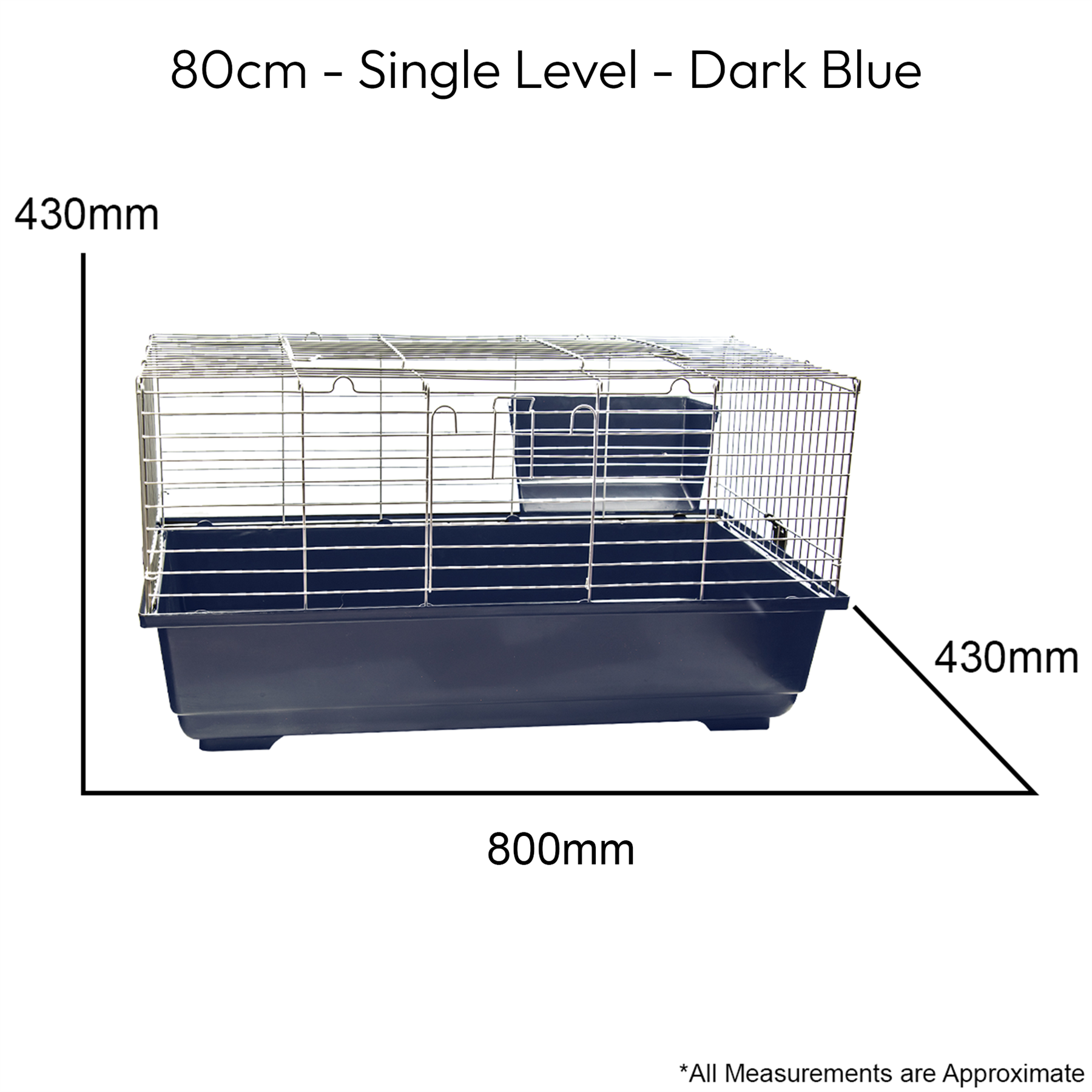 SINGLE LEVEL INDOOR RABBIT CAGE SMALL ANIMAL PET HOME RAT GUINEA PIG HUTCH HOUSE - Picture 20 of 39