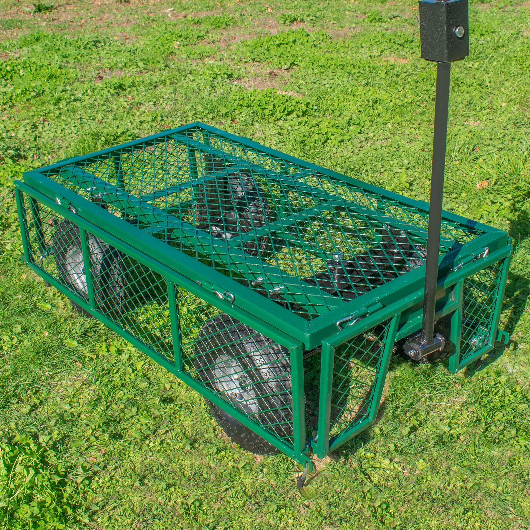 HEAVY DUTY OUTDOOR GARDEN TRAILER LARGE TIPPER CART TROLLEY TRUCK