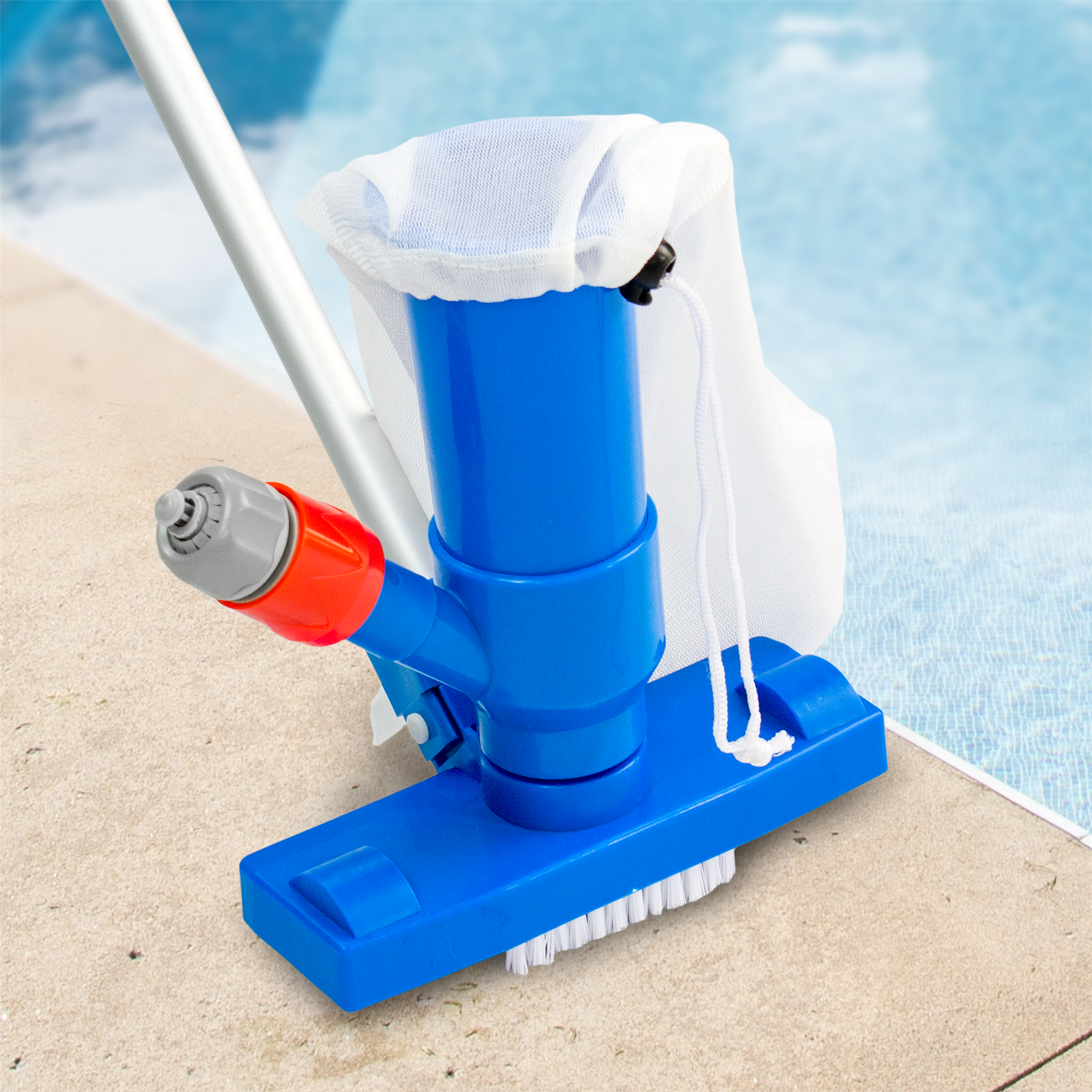 SWIMMING POOL JET VAC CLEANER HOOVER BRUSH HOT TUB SPA WATER CLEANING VACUUM NET