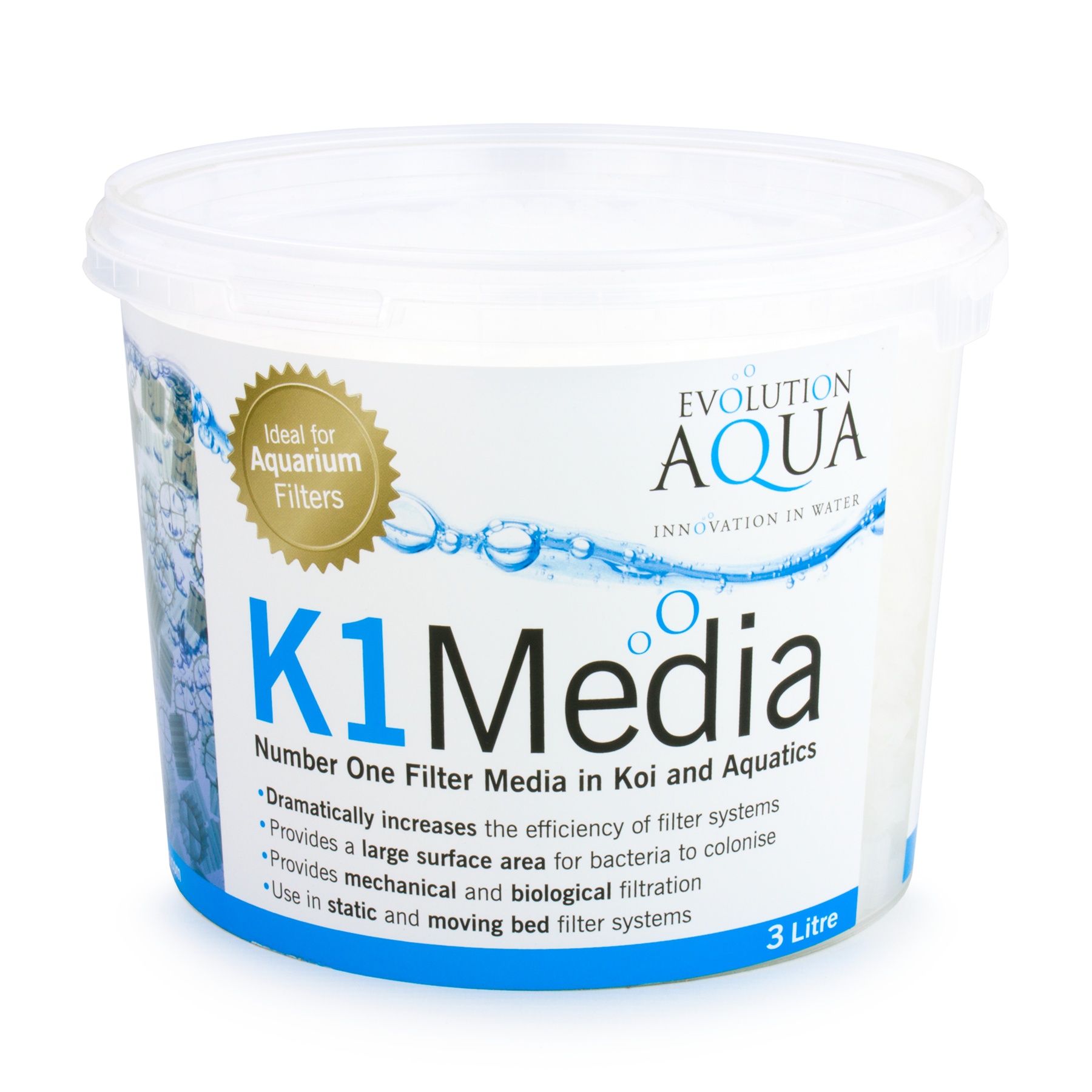 EVOLUTION AQUA K1 FILTER BIO MEDIA EVO MOVING BED POND KOI BIOLOGICAL - Picture 15 of 21