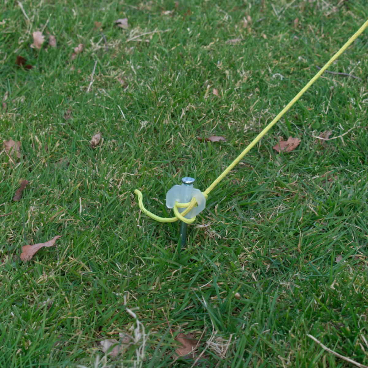 TENT PEG CAMPING GARDEN STAKE CORKSCREW DRILL SCREW U SHAPE GLOW IN THE