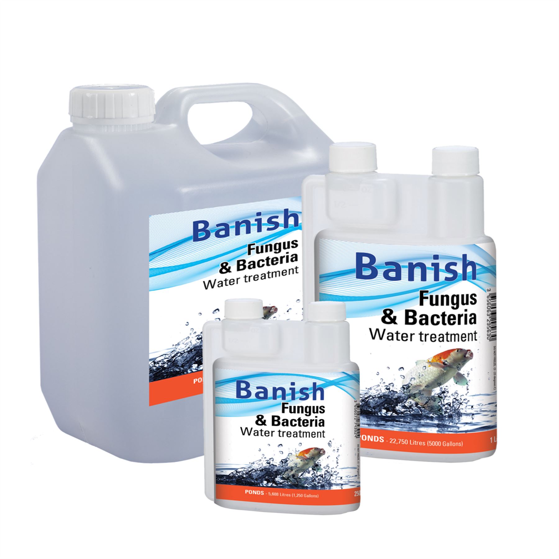 BANISH FUNGUS AND BACTERIA WATER TREATMENT CURE KOI POND DISEASE