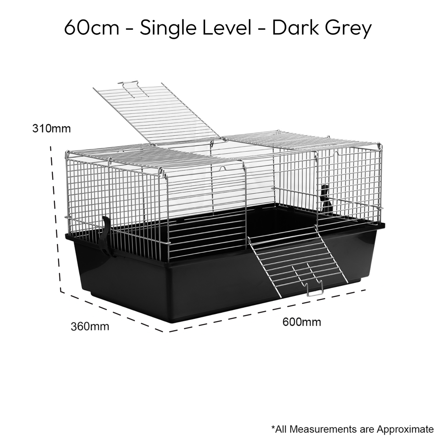 SINGLE LEVEL INDOOR RABBIT CAGE SMALL ANIMAL PET HOME RAT GUINEA PIG HUTCH HOUSE - Picture 12 of 39