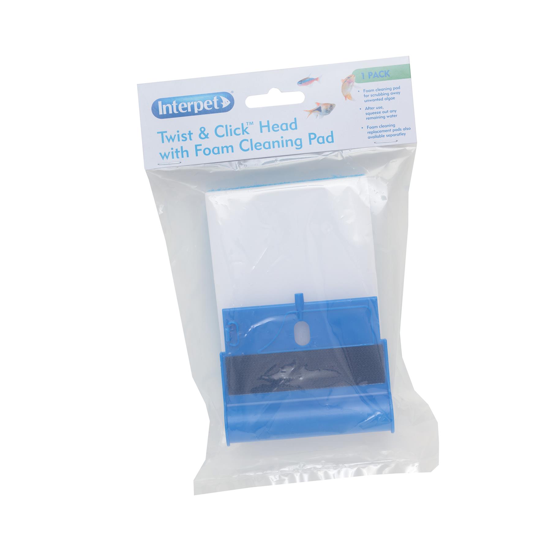 INTERPET TWIST & CLICK FISH TANK AQUARIUM GLASS ALGAE SCRAPER SPONGE MULTI TOOL - Picture 5 of 32
