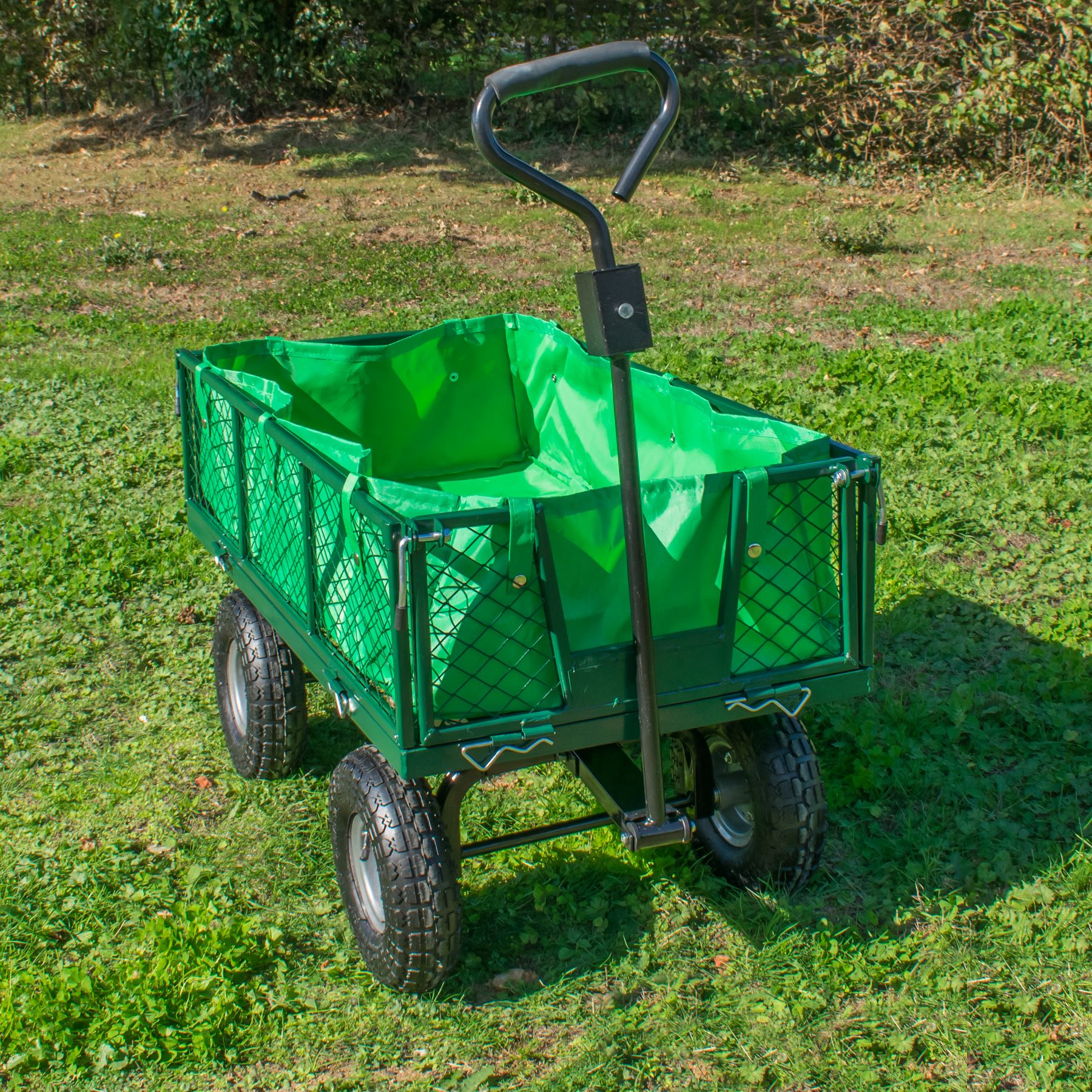 HEAVY DUTY OUTDOOR GARDEN TRAILER LARGE TIPPER CART TROLLEY TRUCK