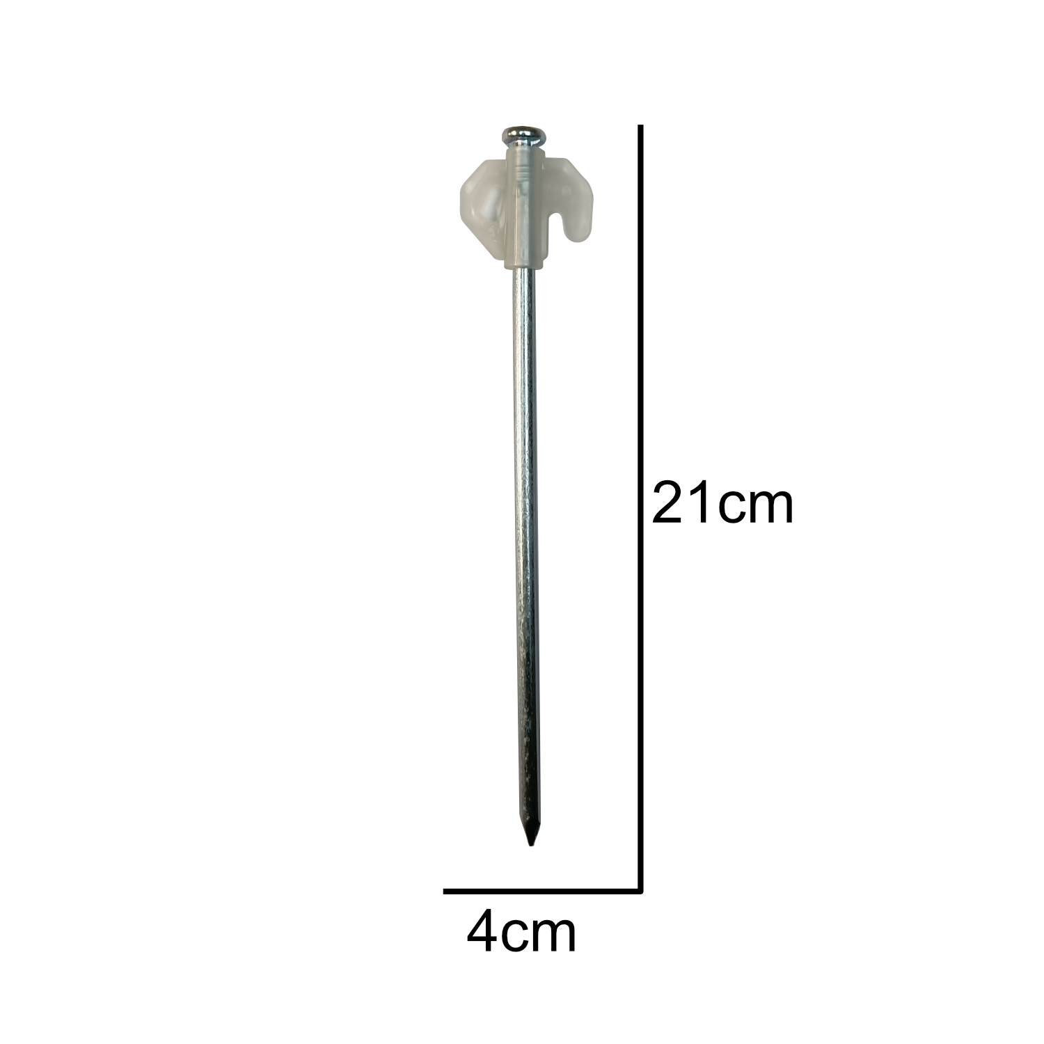 TENT PEG CAMPING GARDEN STAKE CORKSCREW DRILL SCREW U SHAPE GLOW IN THE