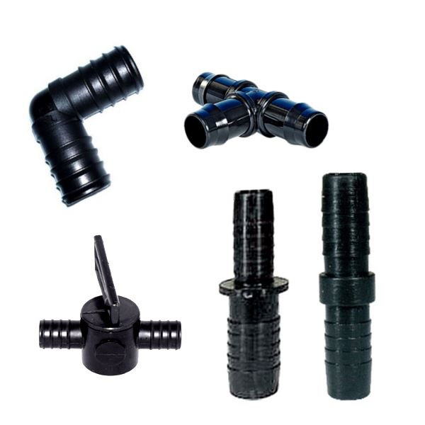 FITTINGS FOR FLEXIBLE POND HOSE PIPE JOINER/JOINTER/SPLITTER/VALVE