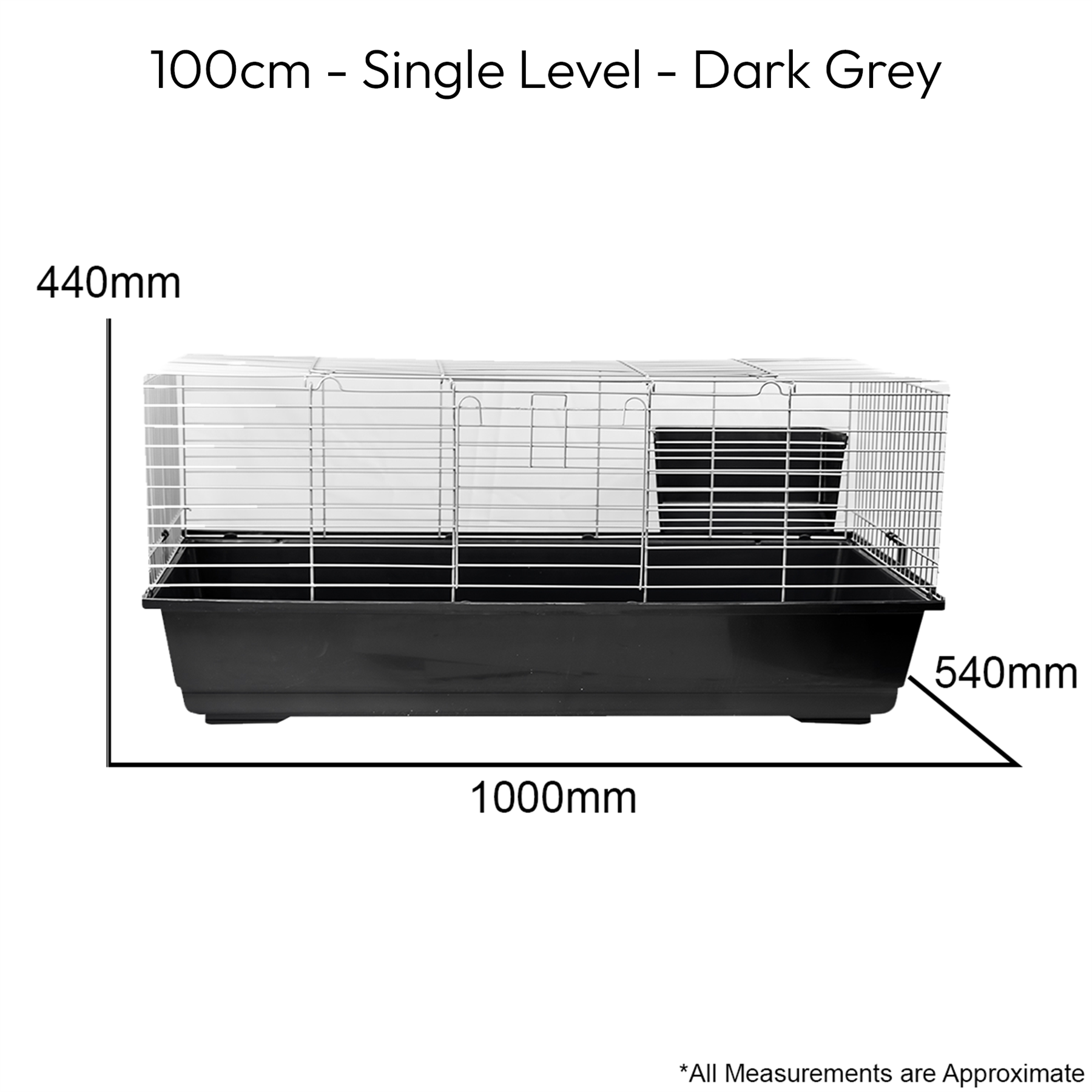 SINGLE LEVEL INDOOR RABBIT CAGE SMALL ANIMAL PET HOME RAT GUINEA PIG HUTCH HOUSE - Picture 29 of 39