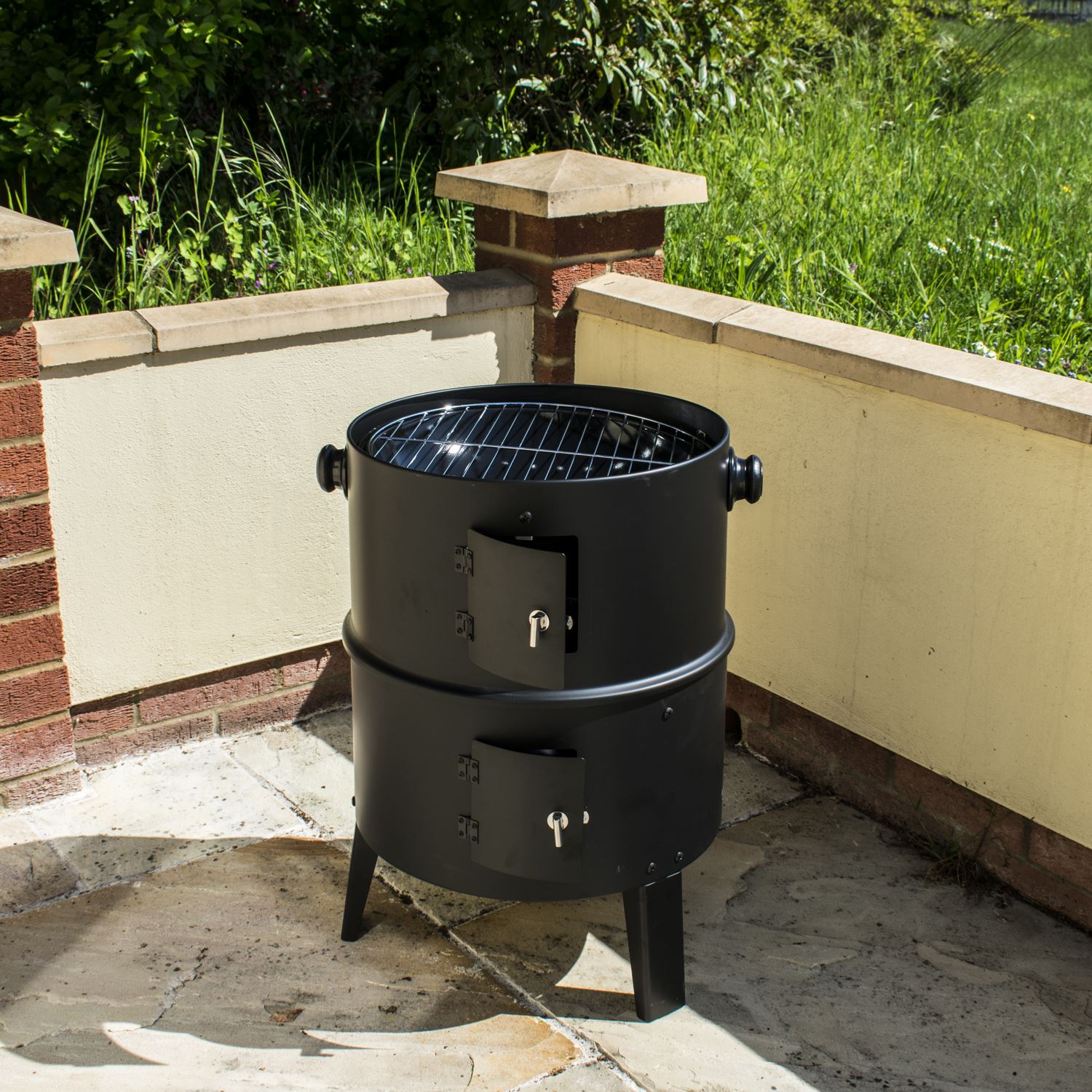 OUTDOOR GARDEN BBQ SMOKERS SMOKING COOKING PATIO BARBEQUE GRILL COAL