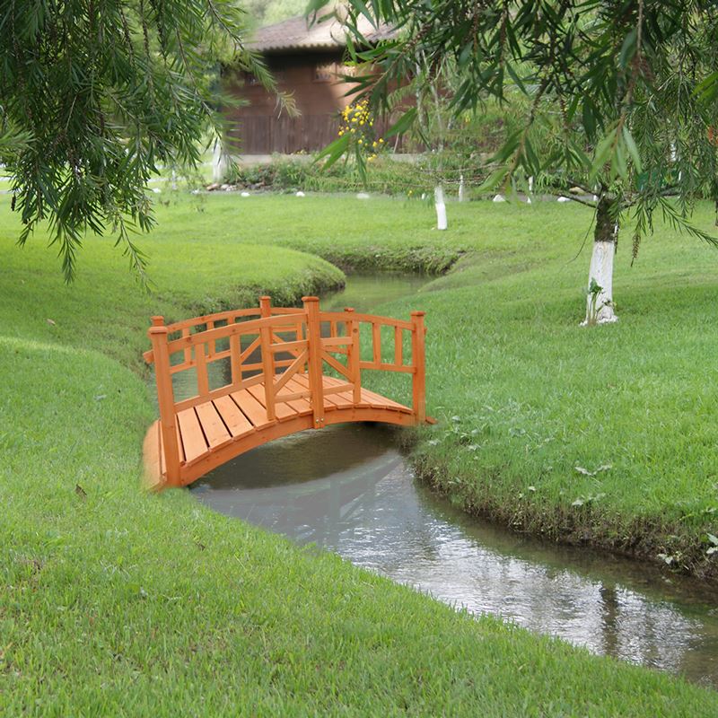 Long Wooden Decorative Garden Bridge Consumer Sales Network 5-Ft Long Wooden Decorative Garden Bridge Consumer Sales Network 5-Ft