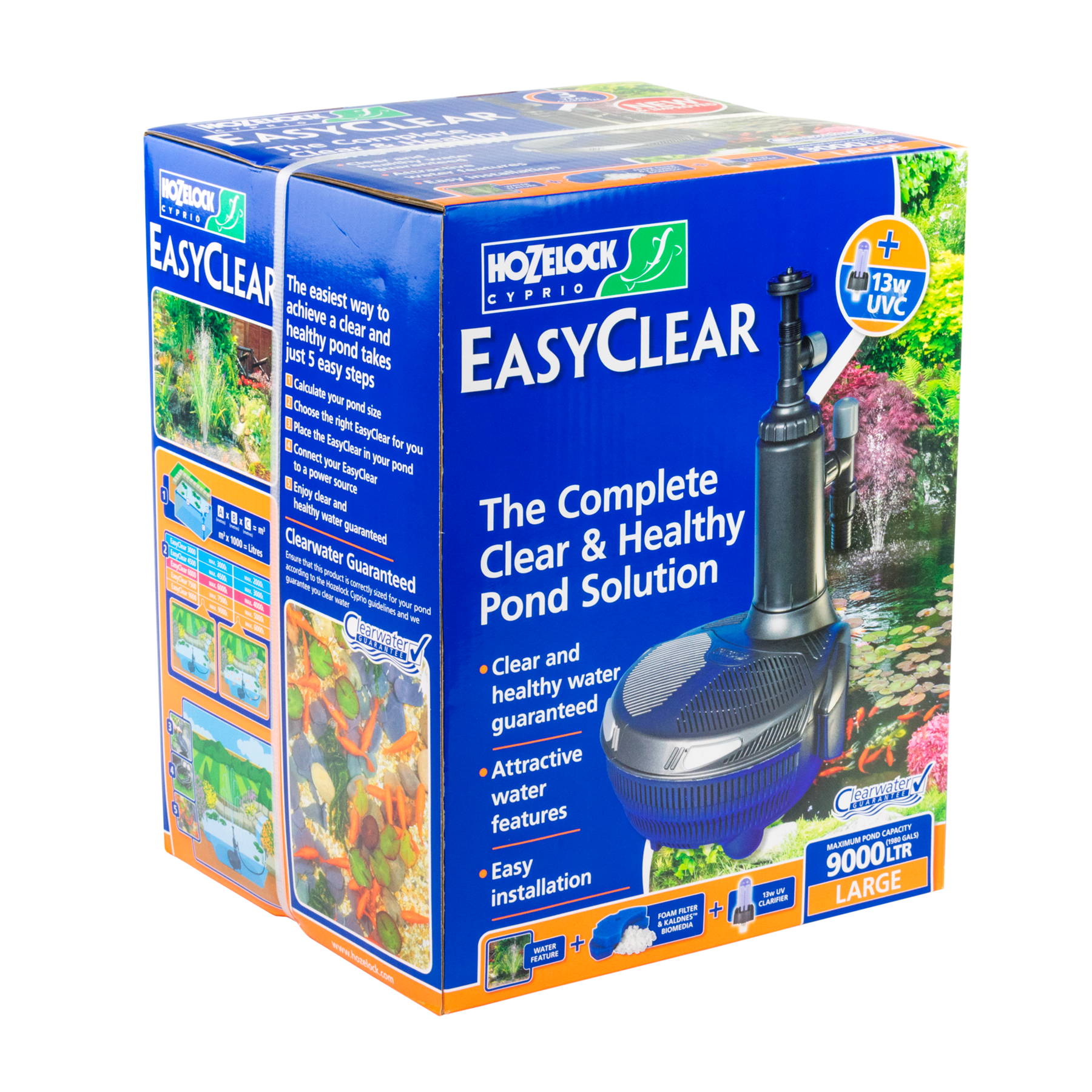 HOZELOCK EASYCLEAR SYSTEMS FISH POND ALL IN ONE FILTER PUMP WITH UV UVC FEATURE - Picture 27 of 31