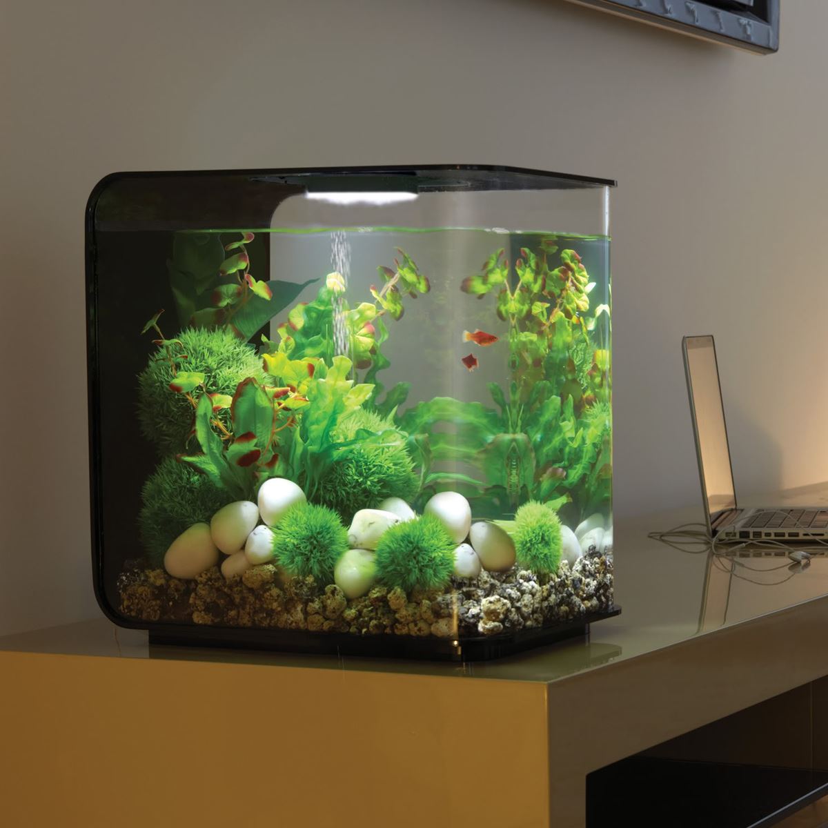 BIORB FLOW AQUARIUM ALL IN ONE FISH TANK KIT WITH FILTER LED LIGHTING