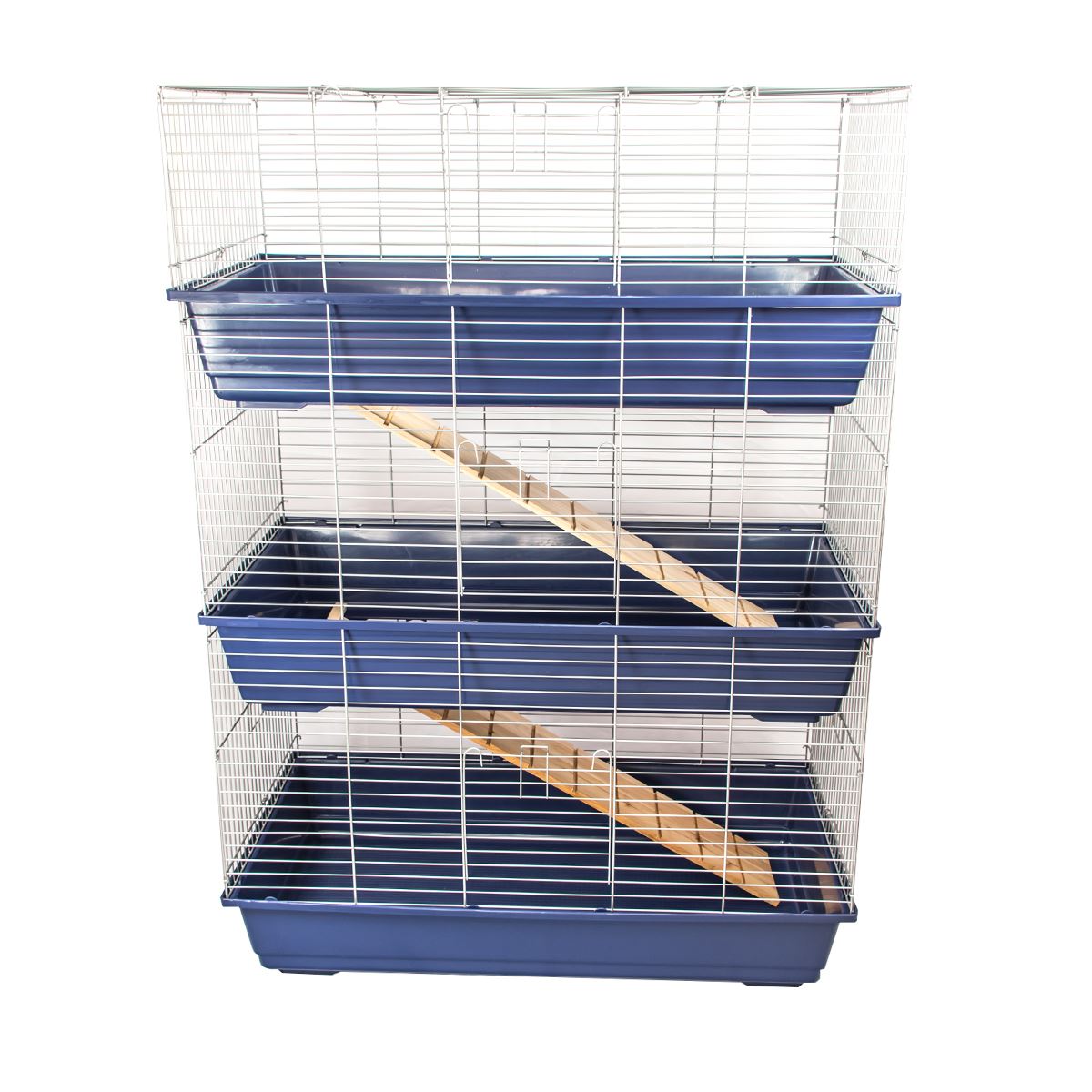 3 TIER TRIPLE LEVEL LARGE INDOOR RABBIT GUINEA PIG CAGE HUTCH RAT ENCLOSURE - Picture 13 of 16