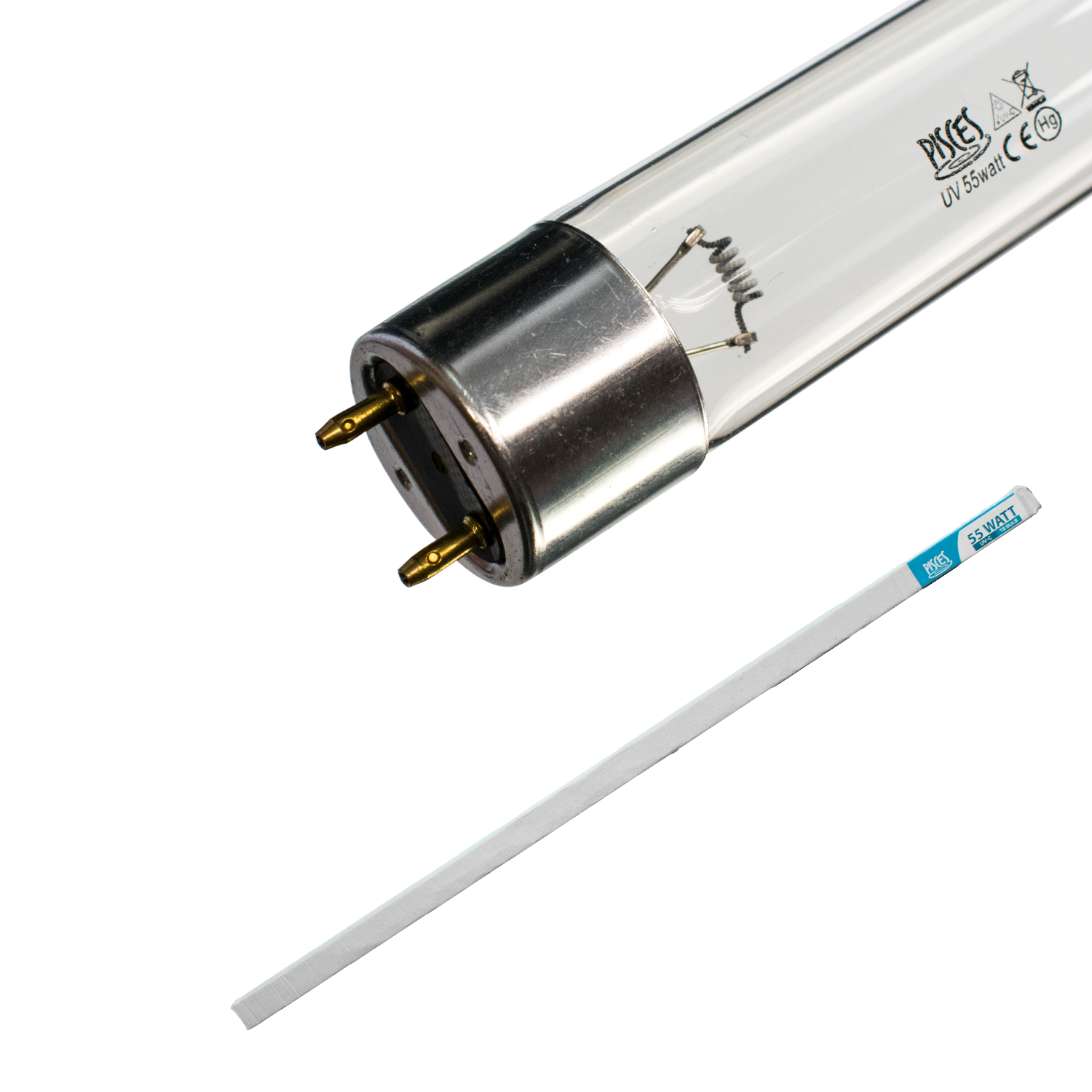 TWIN PACK 55W 55 WATT POND FILTER UV/UVC BULB/TUBE/LIGHT/LAMP T8 ULTRA