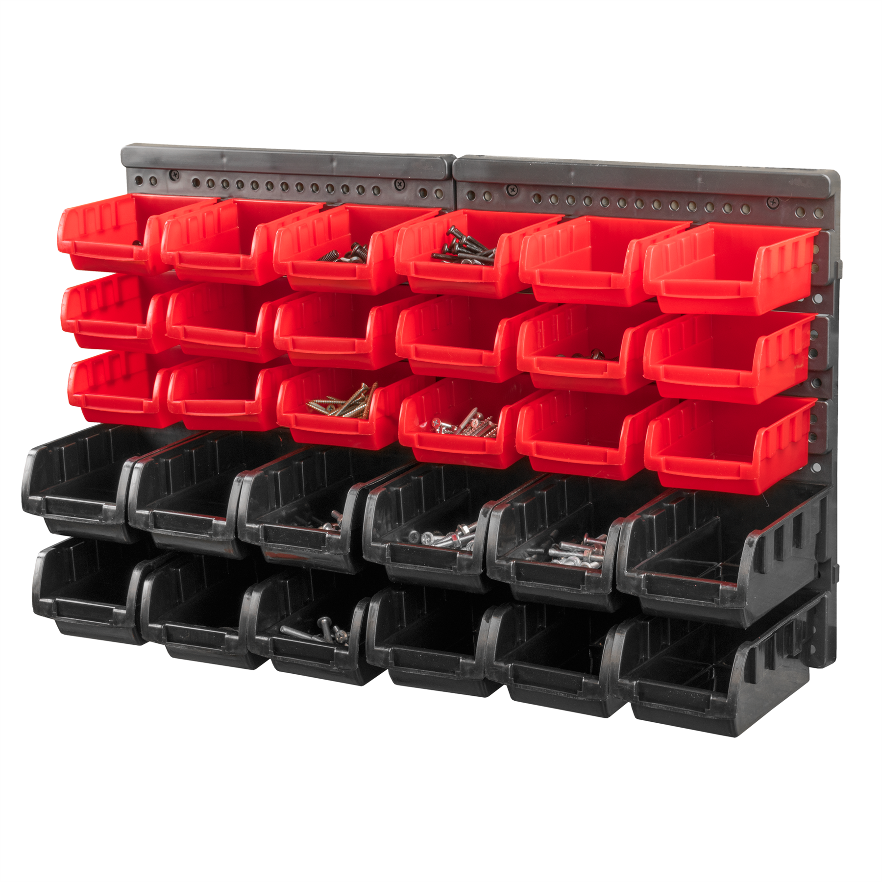 KCT 32 PCS WALL MOUNT STORAGE BOARD ORGANISER BOXES GARAGE DIY BIN PANEL RACK