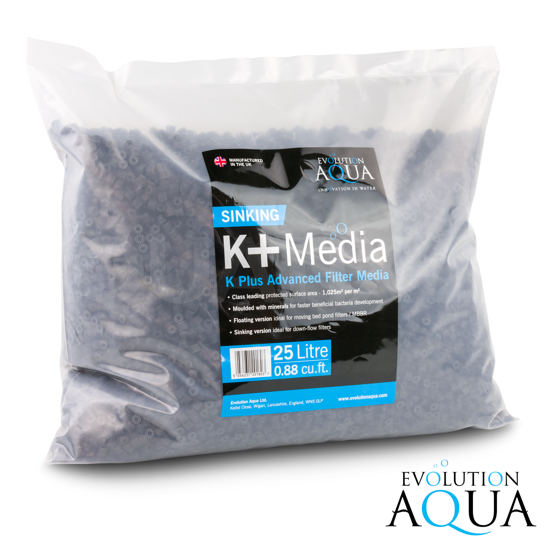 EVOLUTION AQUA K+ K1 FILTER MEDIA PLUS POND BIO FISH MOVING BED FILTRATION NEXUS - Picture 14 of 17
