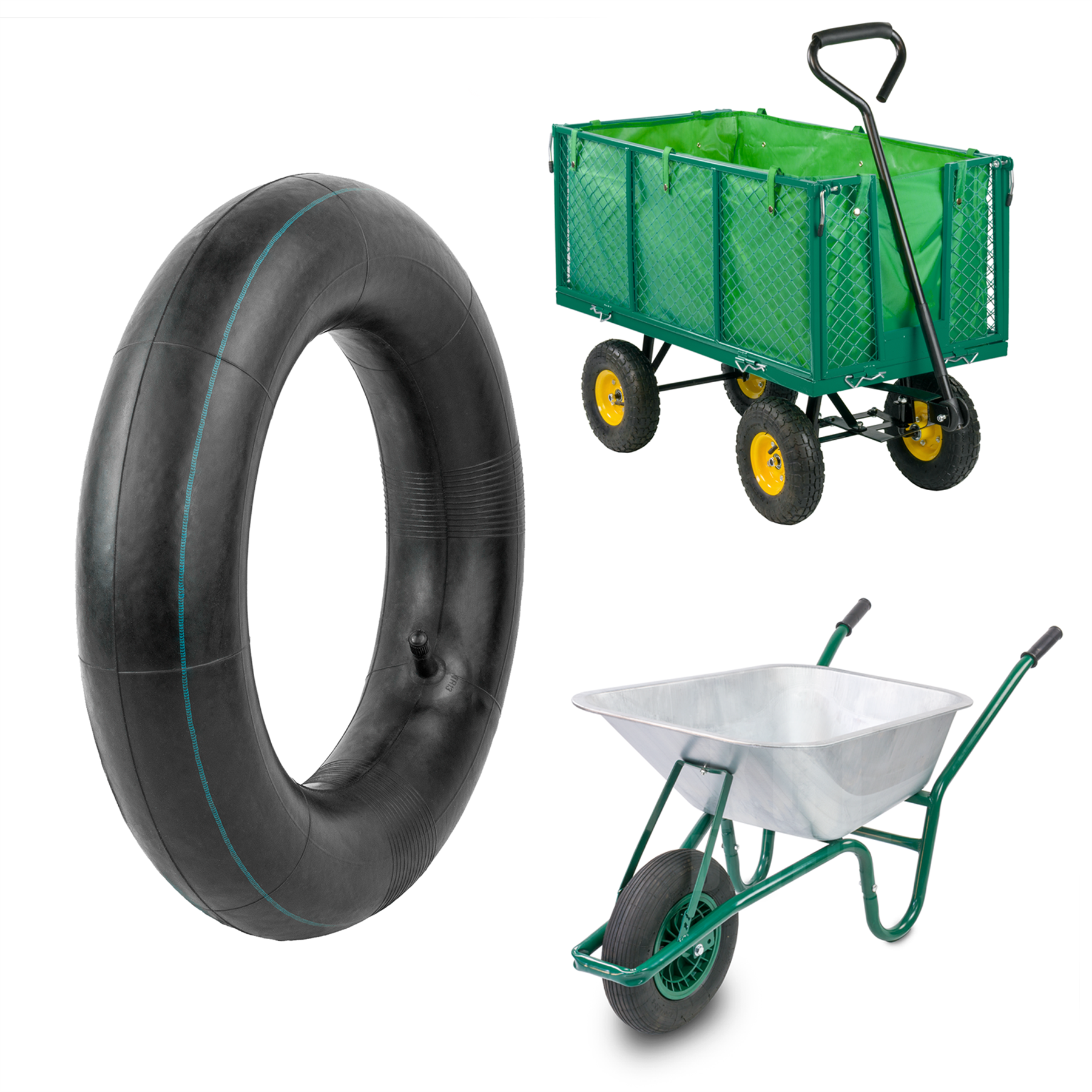 WHEELBARROW INNER TUBE / TYRE 4.80/4.00-8 RUBBER 16 INCH PNEUMATIC REPLACEMENT - Picture 14 of 44