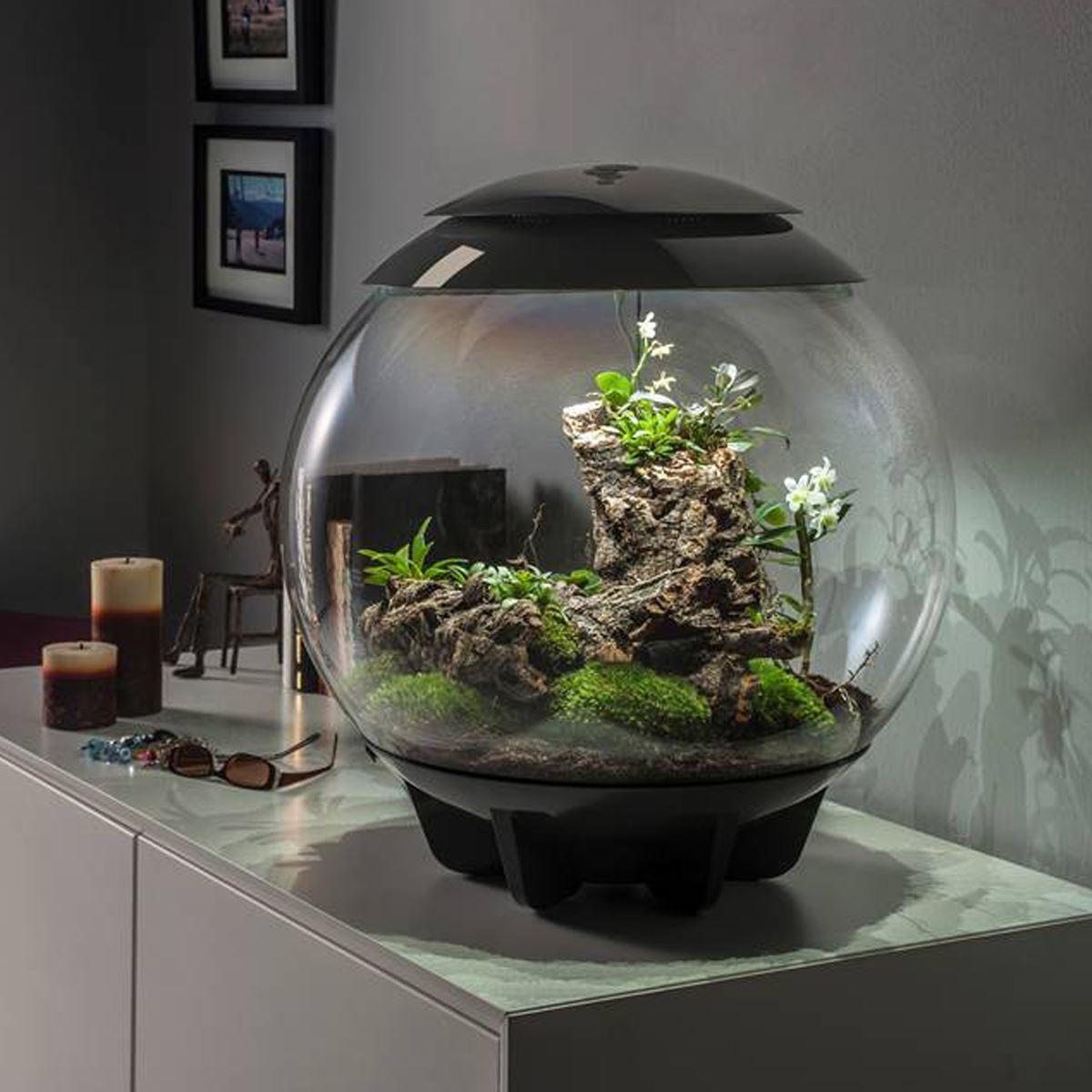 BIORB AIR 60L TERRARIUM ACRYLIC TANK LED LIGHTING MISTER TROPICAL