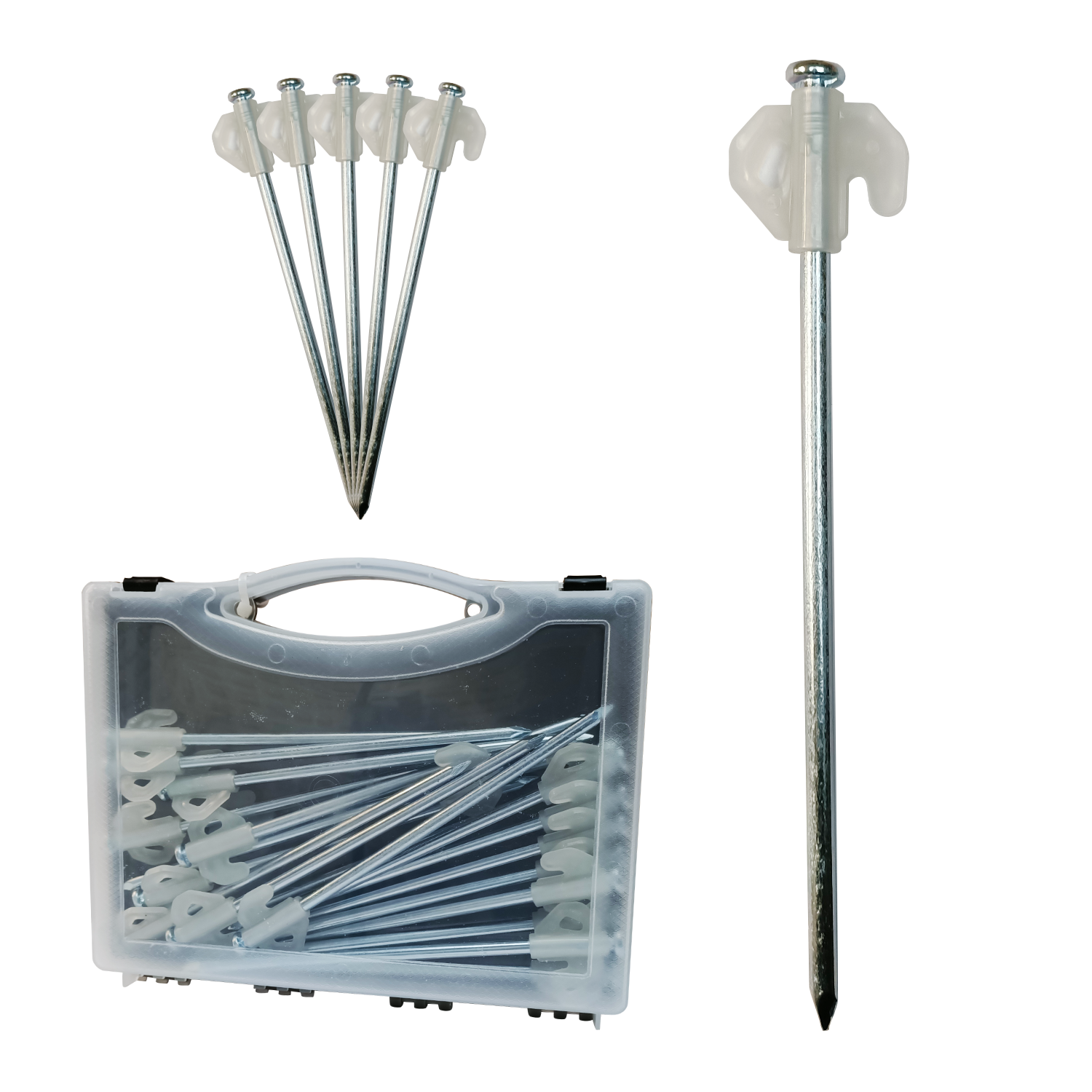 Camping & Hiking Glow In The Dark Heavy Duty Pegs Hard Ground Tent Peg