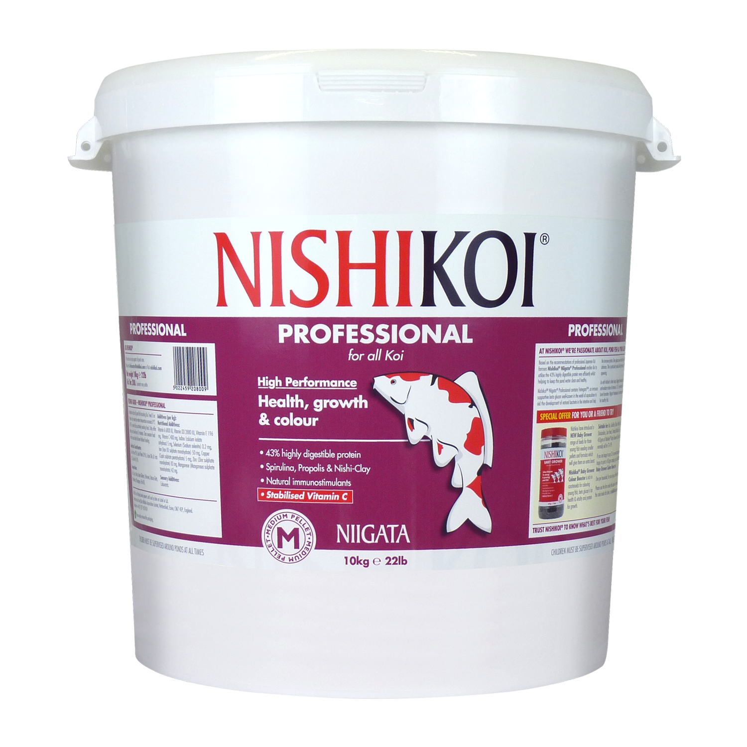 1.45/3/5/10kg NISHIKOI NIIGATA PROFESSIONAL KOI FOOD SMALL/MEDIUM/LARGE PELLET - Picture 7 of 7