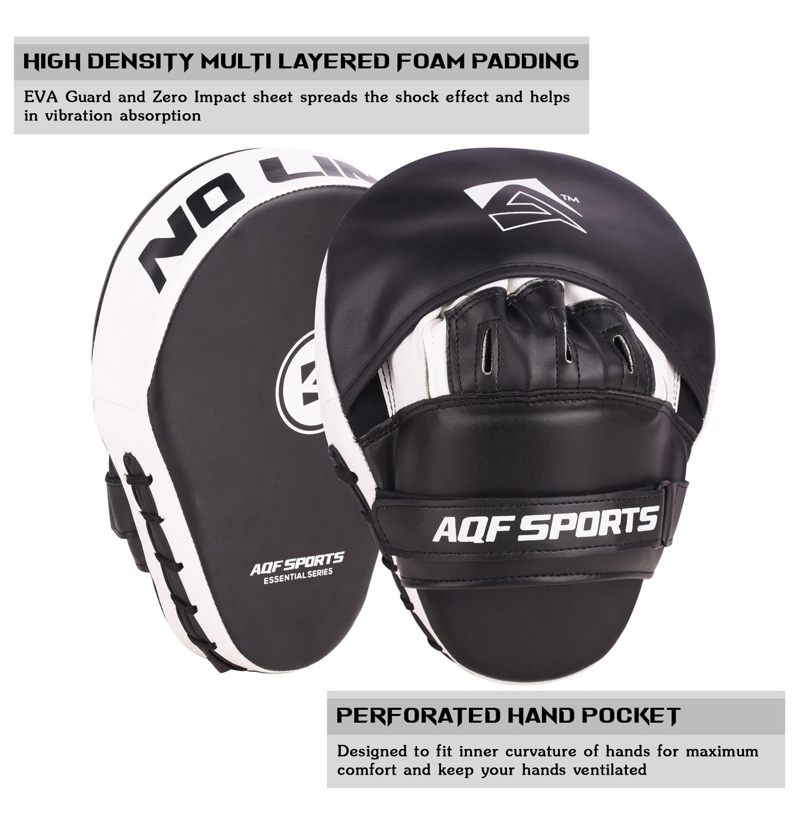 AQF Boxing Pads Hook and jab Mitts Target Punching Focus Pads for MMA