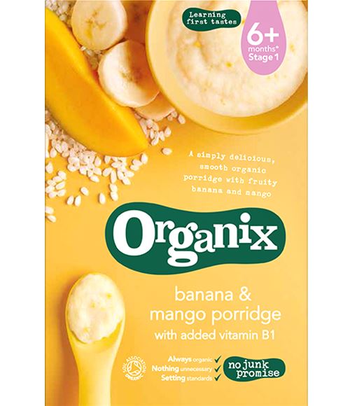 organix porridge 4 months