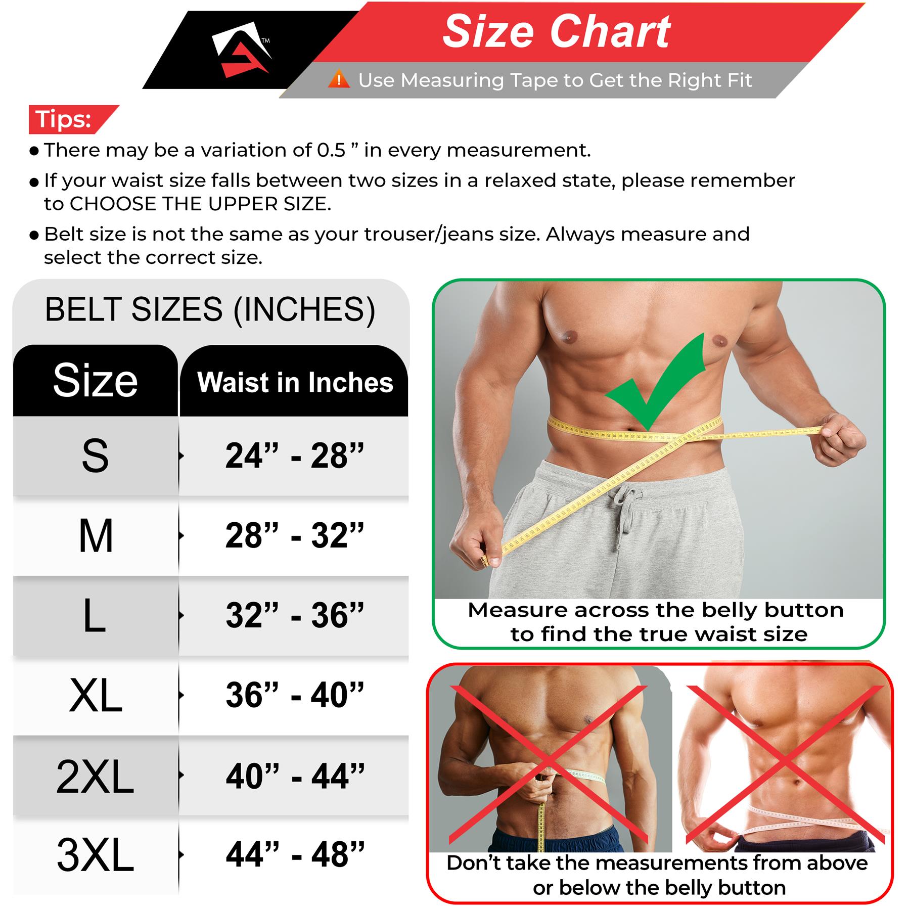 AQF 7mm Leather Weight Lifting Belt 4" Padded Lumbar Back Support Gym Fitness - Picture 9 of 21