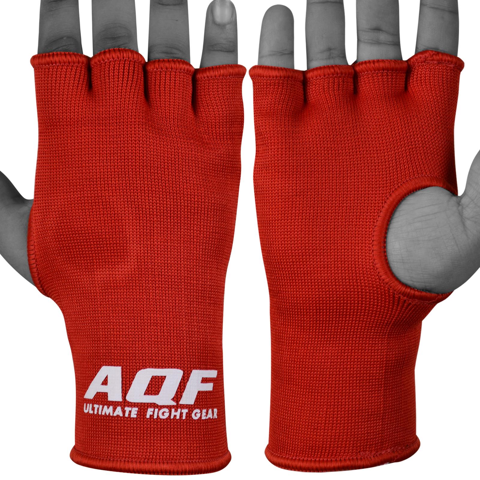 AQF Boxing Inner Gloves Elasticated Fist Protector Bandages Hand Wraps